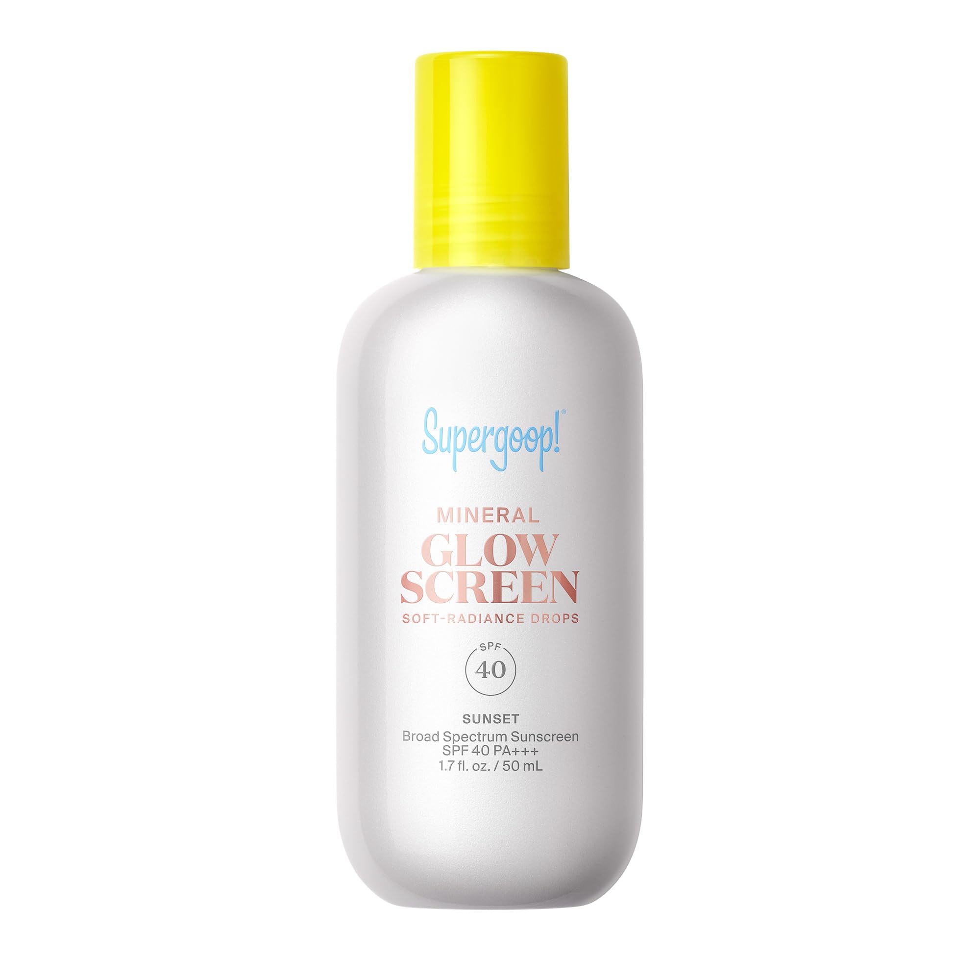 Supergoop! Glowscreen SoftRadiance Drops Mineral SPF 401.7 fl oz  Visibly Illuminates, Smooths, Evens Skin & Blurs Pores Inst