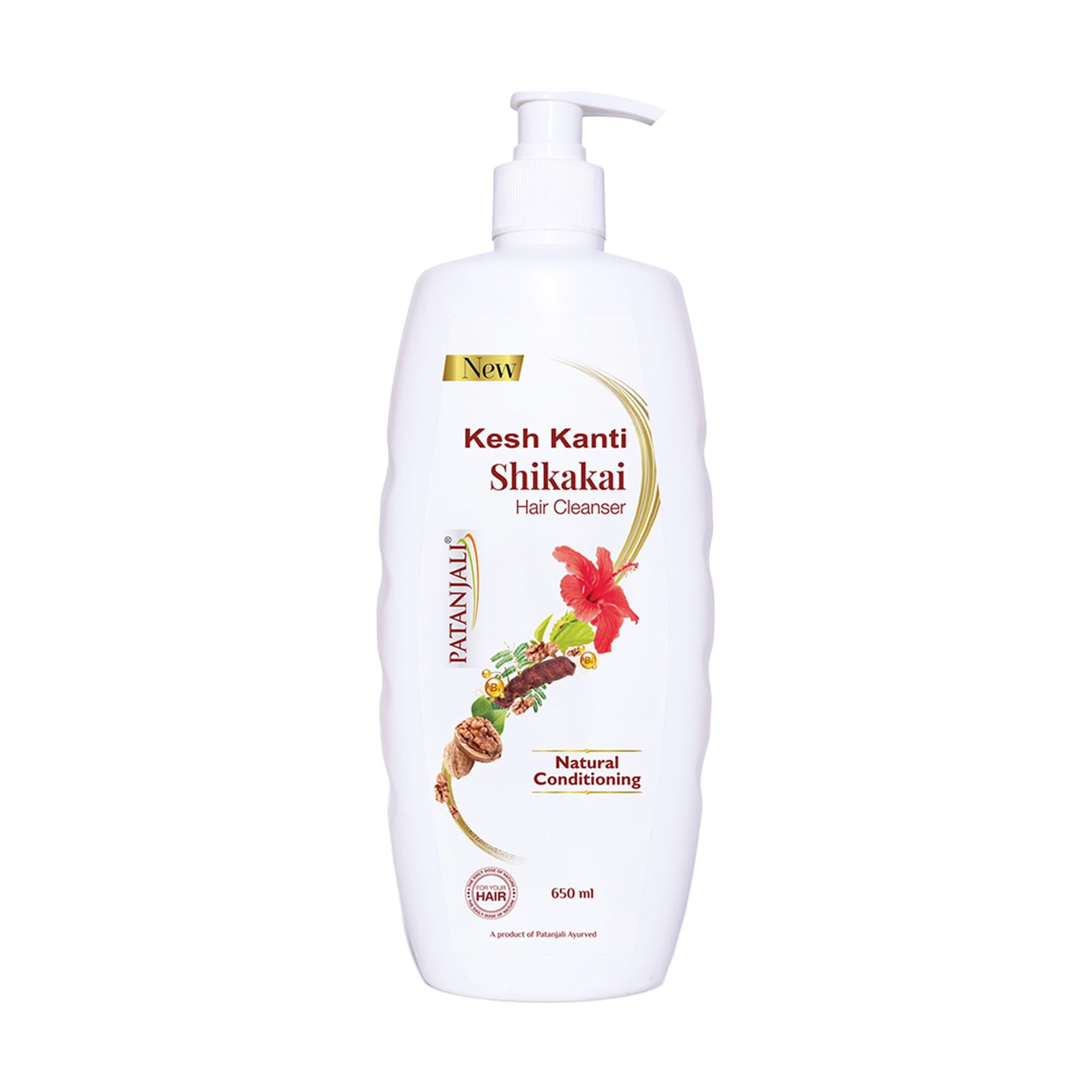 Patanjali Kesh Kanti Shikakai Hair Cleanser 650 Ml, Natural Conditioning Shampoo For Dry & Damaged Hair, Scalp Cleansers For Men
