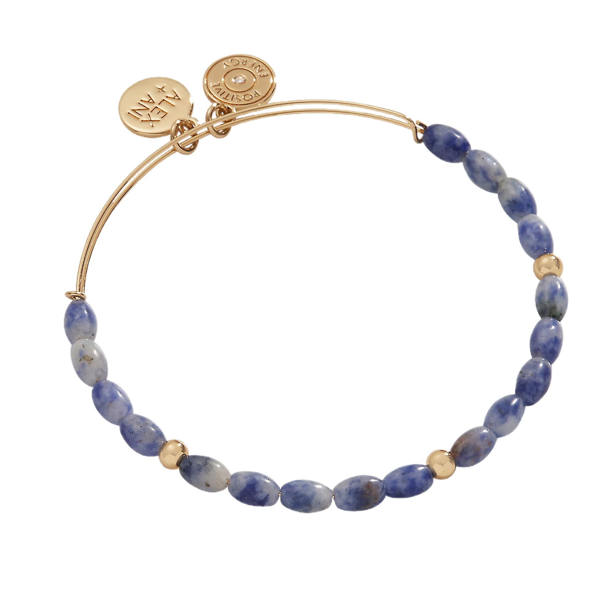 Alex and Ani Sodalite Beaded Bangle