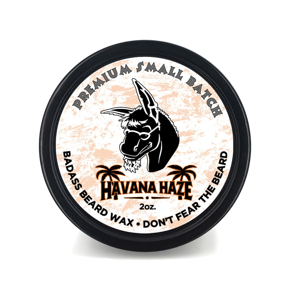 Badass Beard Care Beard Wax For Men - Havana Haze, 2 Oz - Softens Beard Hair, Leaves Your Beard Looking And Feeling More Dense