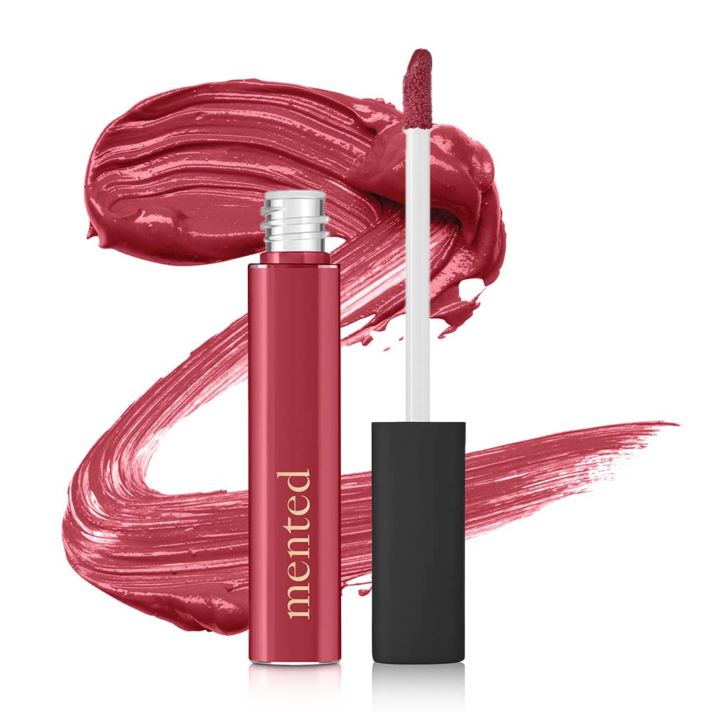 Mented Cosmetics Cranberry Pink Lip Gloss - Vegan Lip Makeup - Long Lasting and Moisturizing Lipgloss - Buildable Tinted Lip Glo