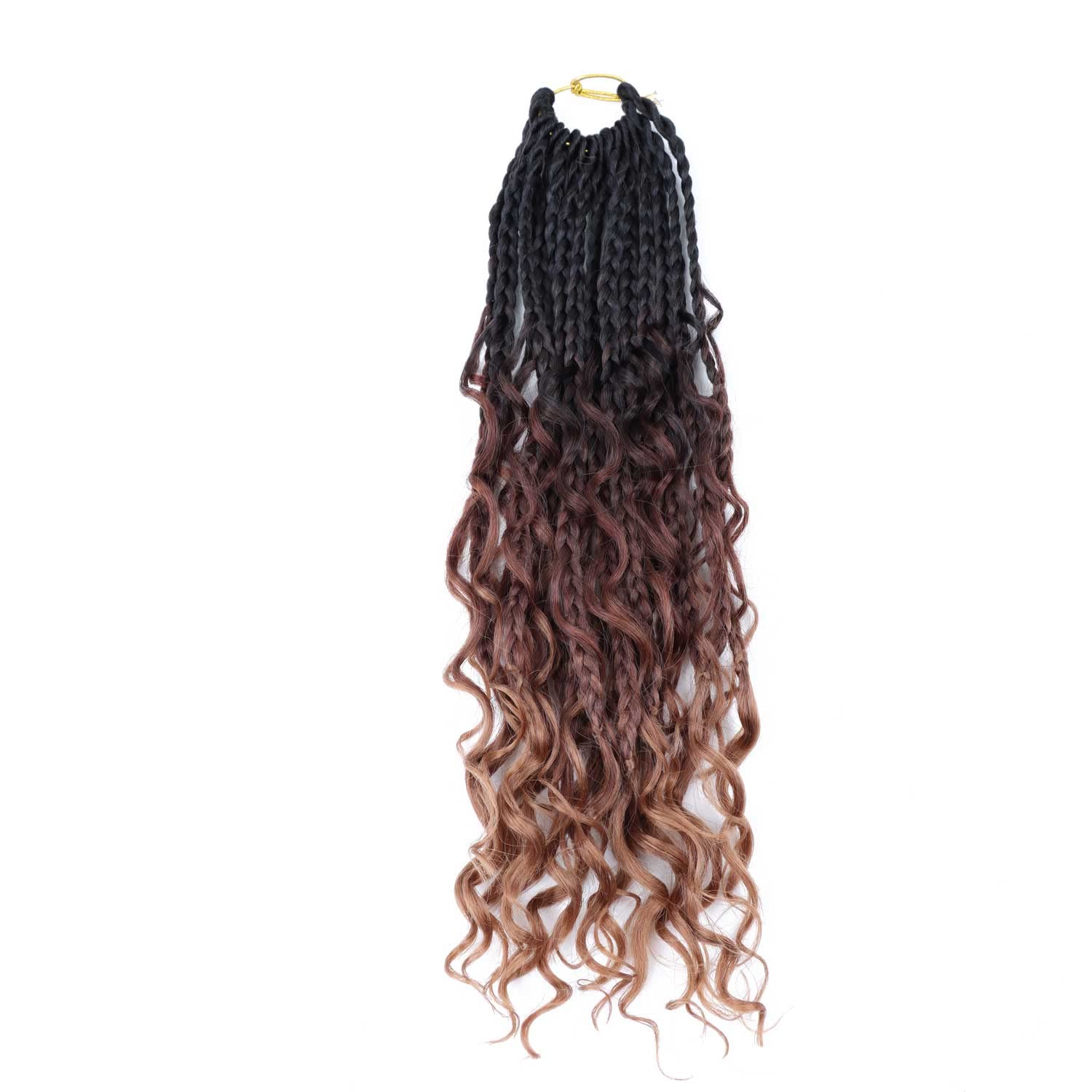 14 Inch Crochet Box Braids Curly Ends 8 Packs Box Braid Crochet Hair Prelooped Synthetic Crochet Braids for Black Women(14inch,