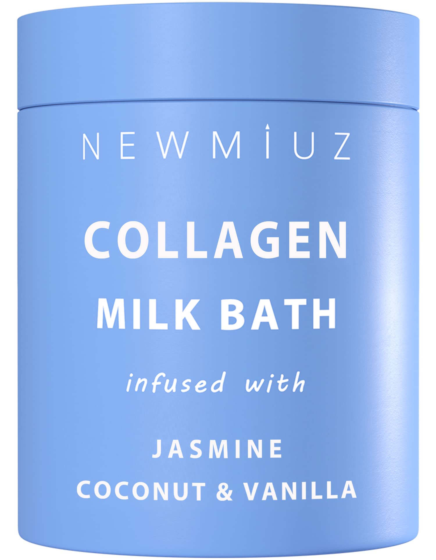 Creamy Coconut Collagen Milk Bath Soak Powder Moisturize & Soften Skin - Vanilla Jasmine Luxury Spa Bubble Bath Salt Mother'S Bi