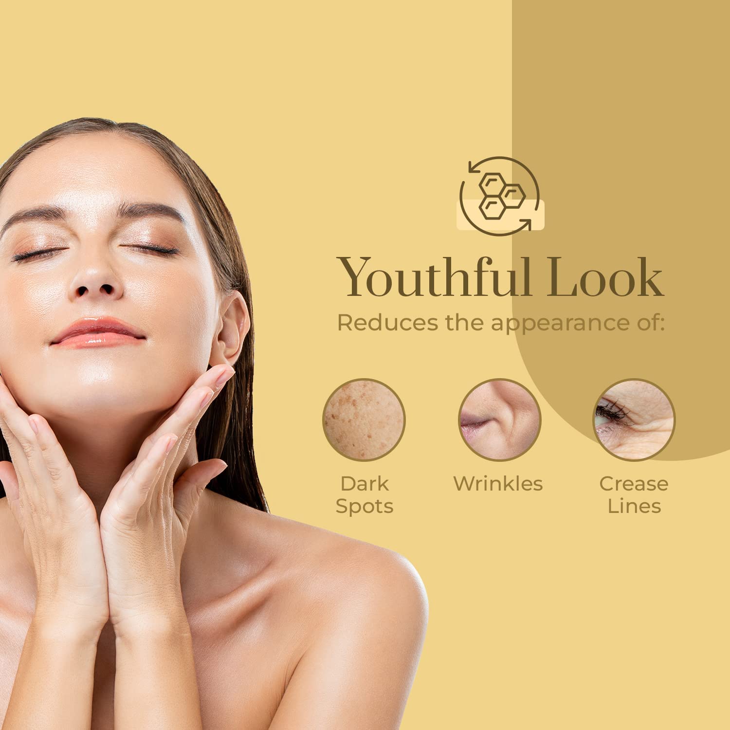 Clear Beauty 24K Gold And Collagen Daily Face Moisturizer - Reduces Age Spots, Fine Lines & Wrinkles, Lifting & Firming Day Crea