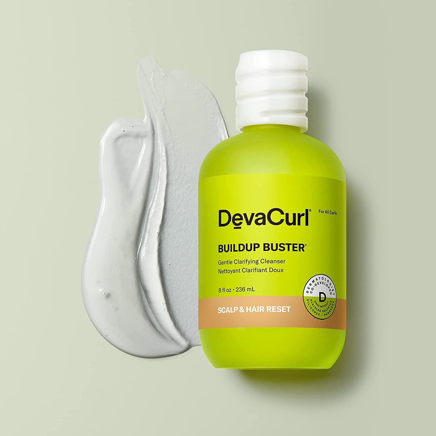 Devacurl Buildup Buster Gentle Clarifying Cleanser, Green Oasis, 8 Fl. Oz.