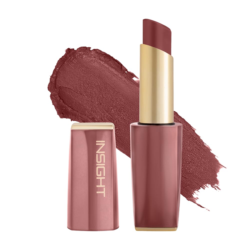 Insight Pure Matte Lipstick  First Text| High Pigment, Long Lasting Smooth Matte Finish | Enriched With Vitamin E & Coconut Oil