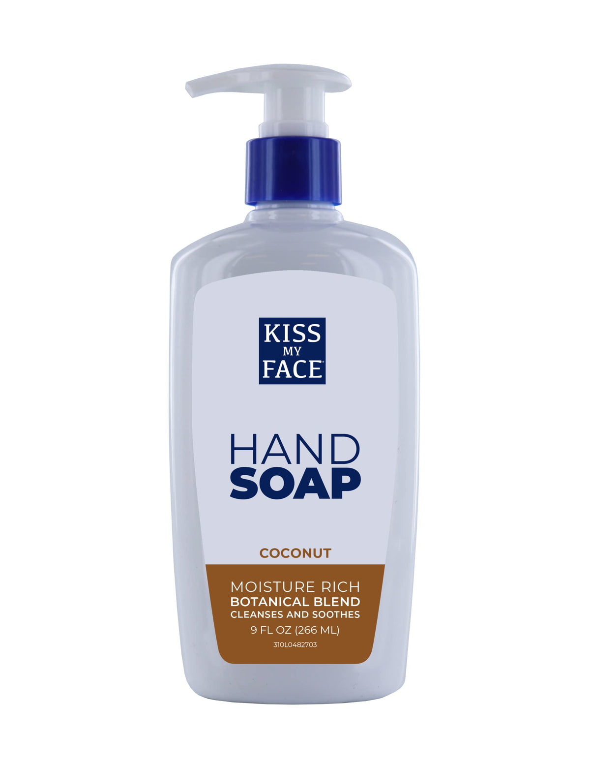Kiss My Face Coconut Hand Soap, Tropical Moisture Cleanse, With Added Yarrow And Coconut Water, Easy To Use Hand Soap Pump, Coco