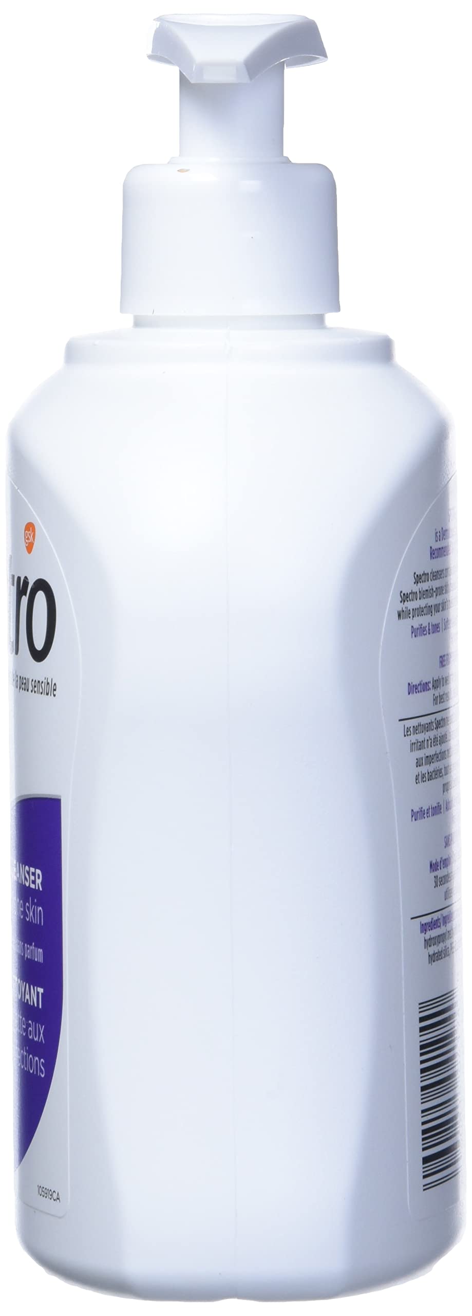 Spectro Jel Cleanser for Blemish Prone Skin, Fragrance Free, 500ml (17 Fl Oz) Pump