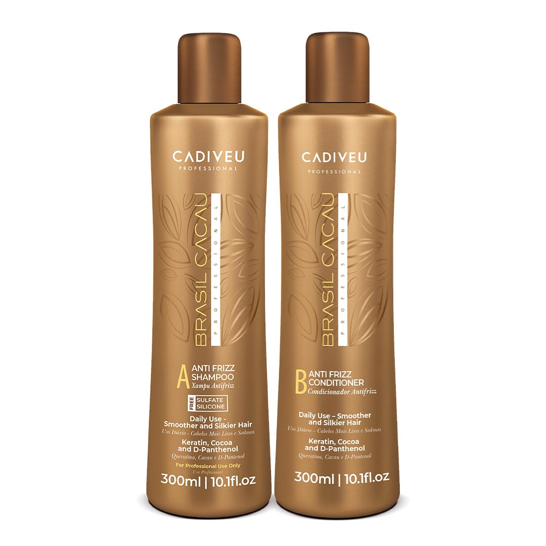 Cadiveu Generic Professional Brasil Cacau Anti Frizz Shampoo + Conditioner 300 Ml