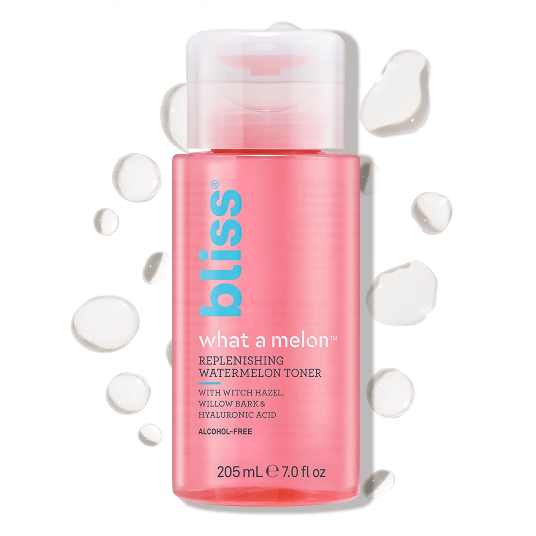 Bliss What A Melon Replenishing Watermelon Toner - 7 Fl Oz - Witch Hazel & Willow Bark - Replenishes, Refreshes And Energizes Ti