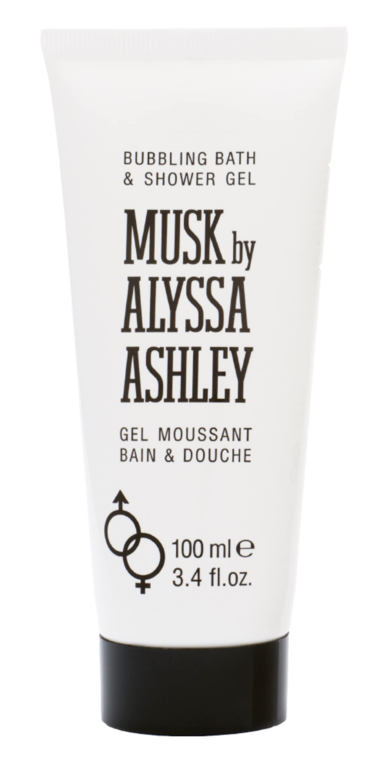 Musk Bubbling Bath And Shower Gel By Alyssa Ashley For Unisex - 3.4 Oz Shower Gel