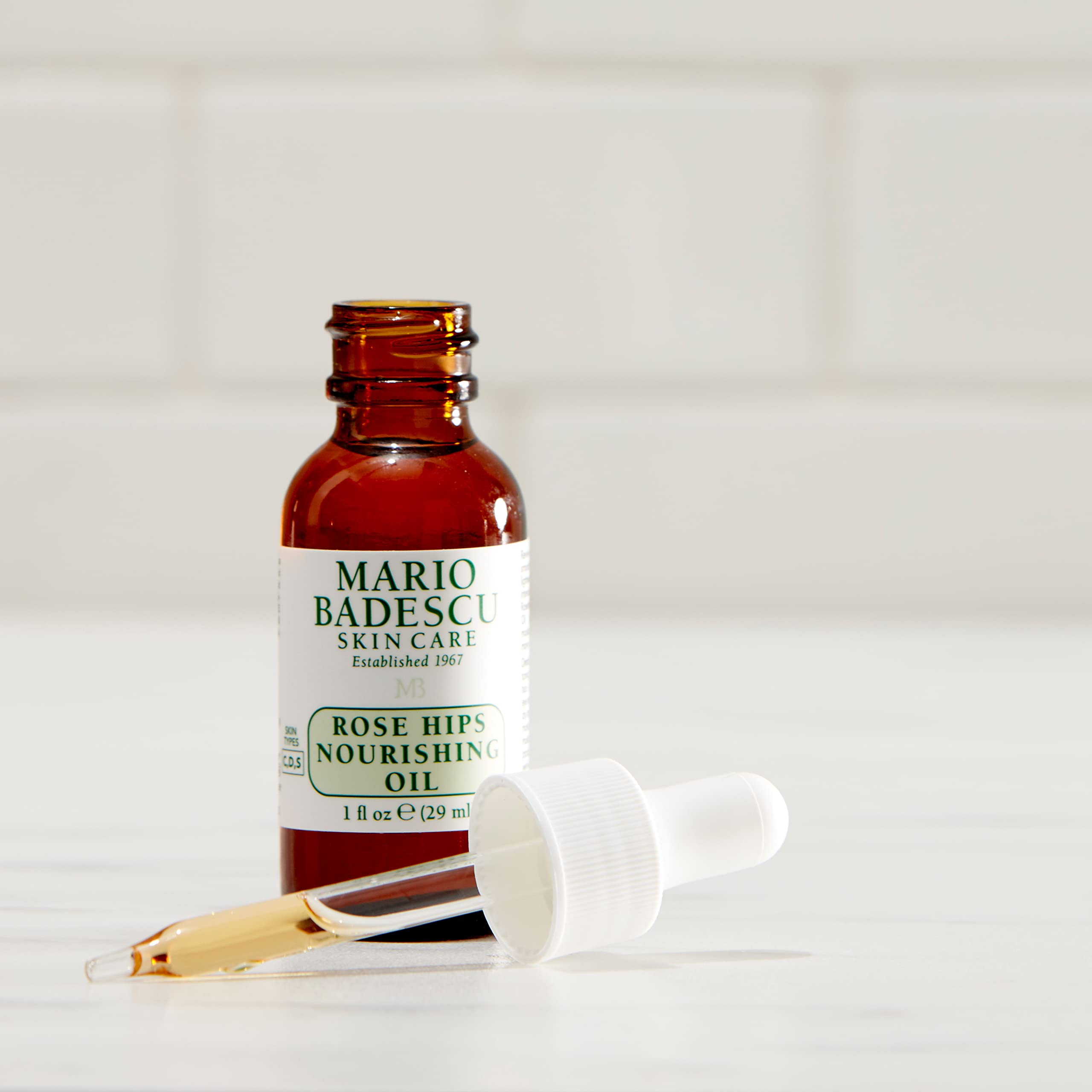Mario Badescu Rose Hips Nourishing Oil For Combination, Dry And Sensitive Skin  Facial Oil That Moisturizes & Smoothes  Formulat
