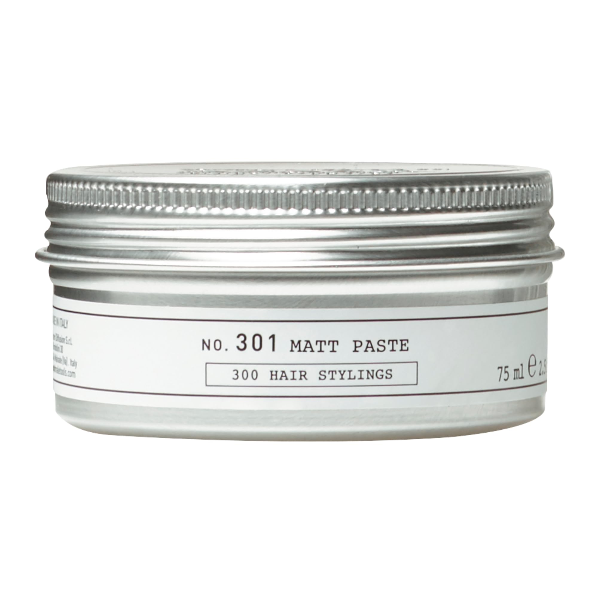 DEPOT No. 301 Matt Paste | Strong Hold Matte Finish Pomade, 2.5 Oz