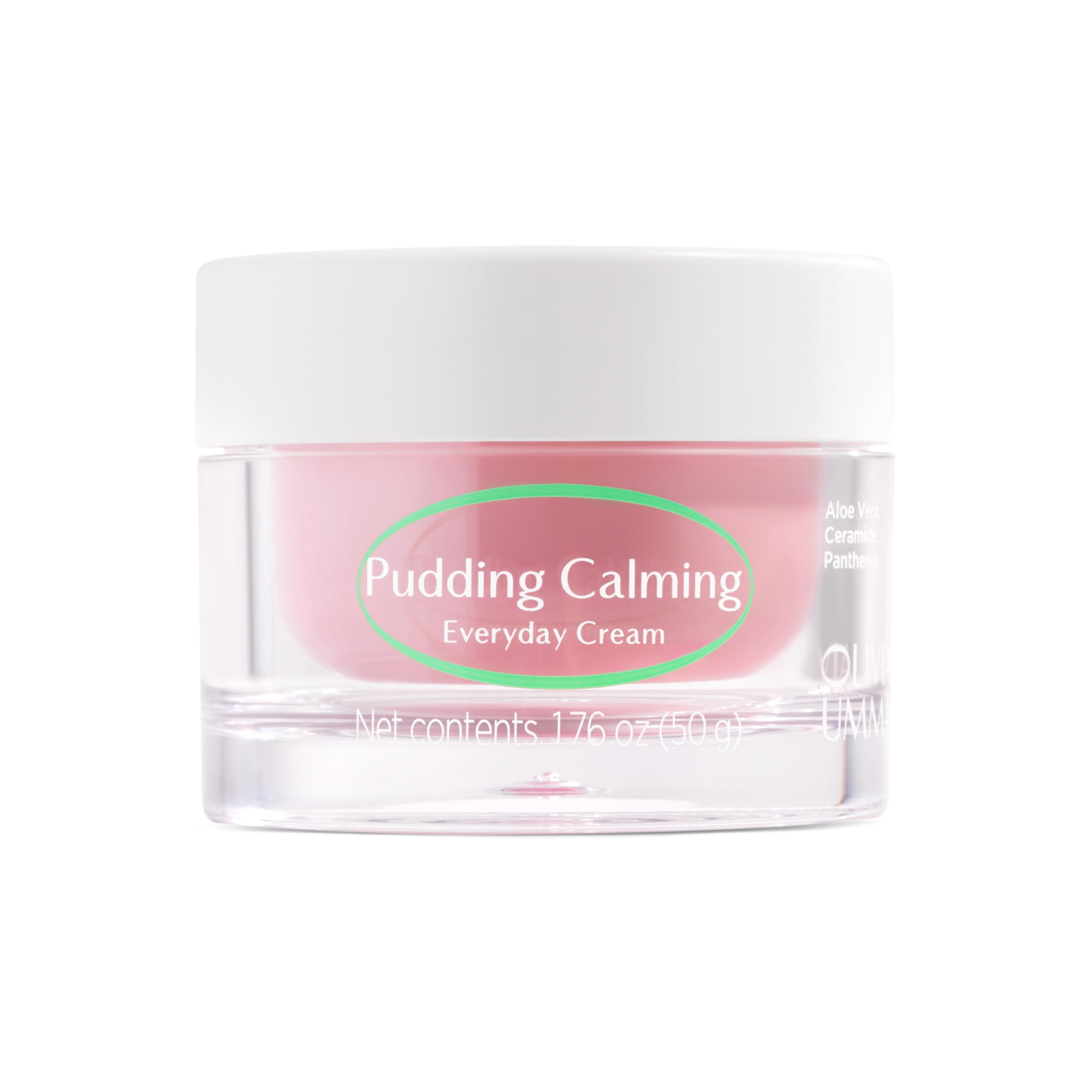 OLIVIAUMMA Pudding Calming Everyday Face Cream - Korean Moisturizer with Ceramide, Centella Asiatica & Aloe Vera for Skin Repair