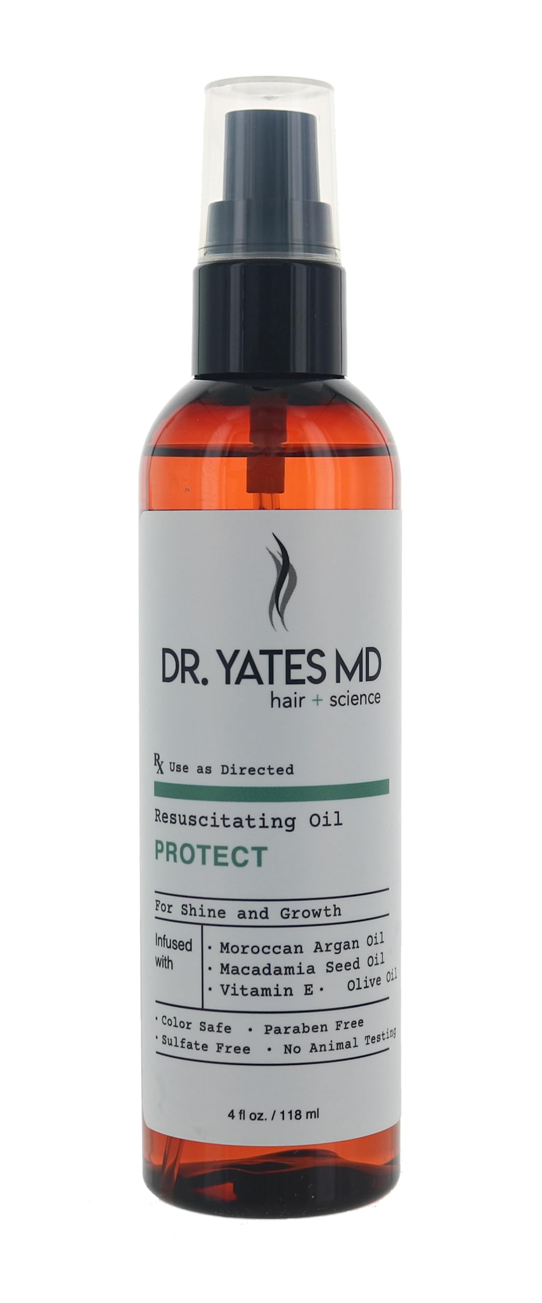Dr. Yates MD  Resuscitating Oil, For Shine & Growth, with Moroccan Argan Oil and Vitamin E (4 Fl Oz)