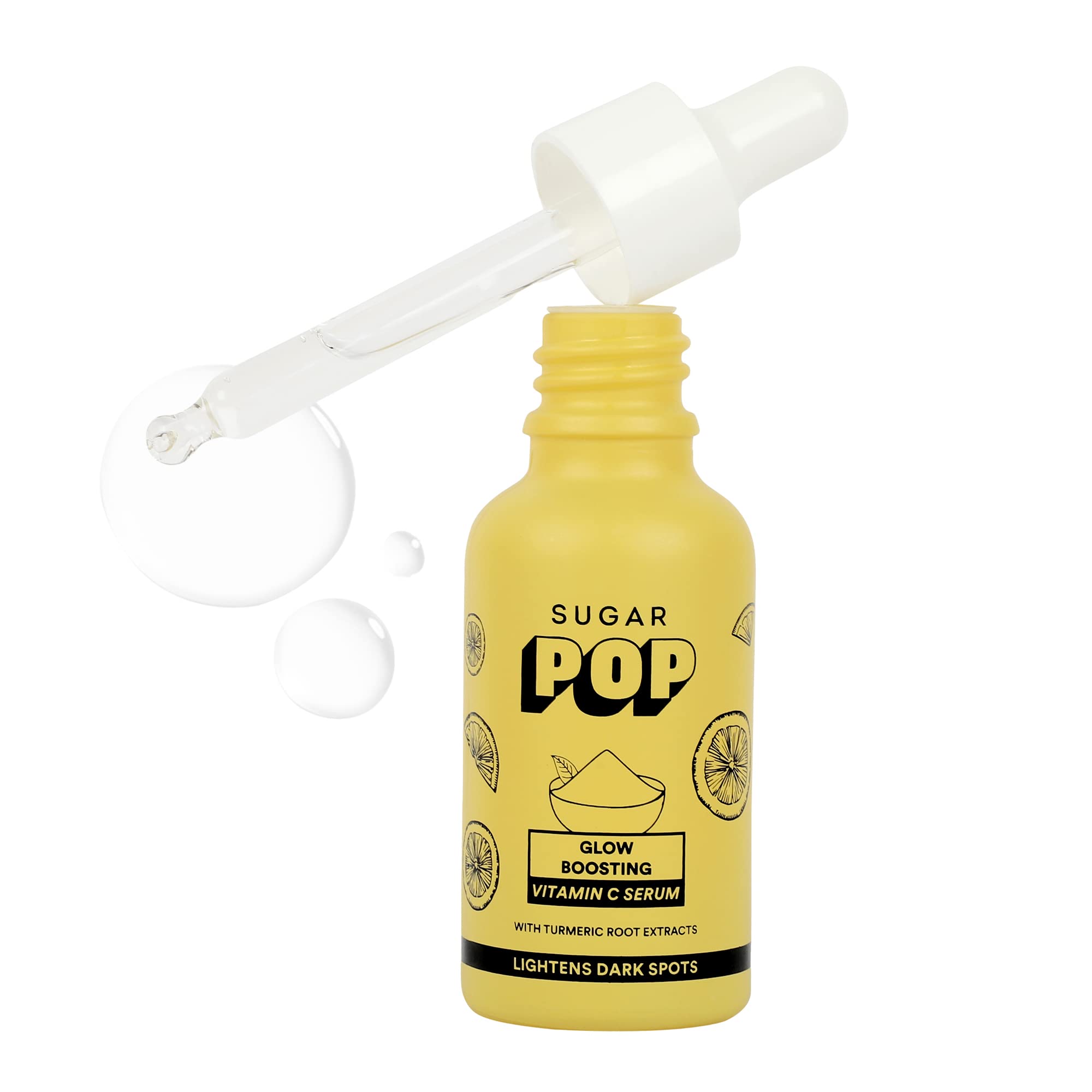 Sugar Pop Glow Boosting Vitamin C Serum  Infused With Glycolic Acid & Turmeric Root Extracts To Keep Skin Soft & Bright L NonG