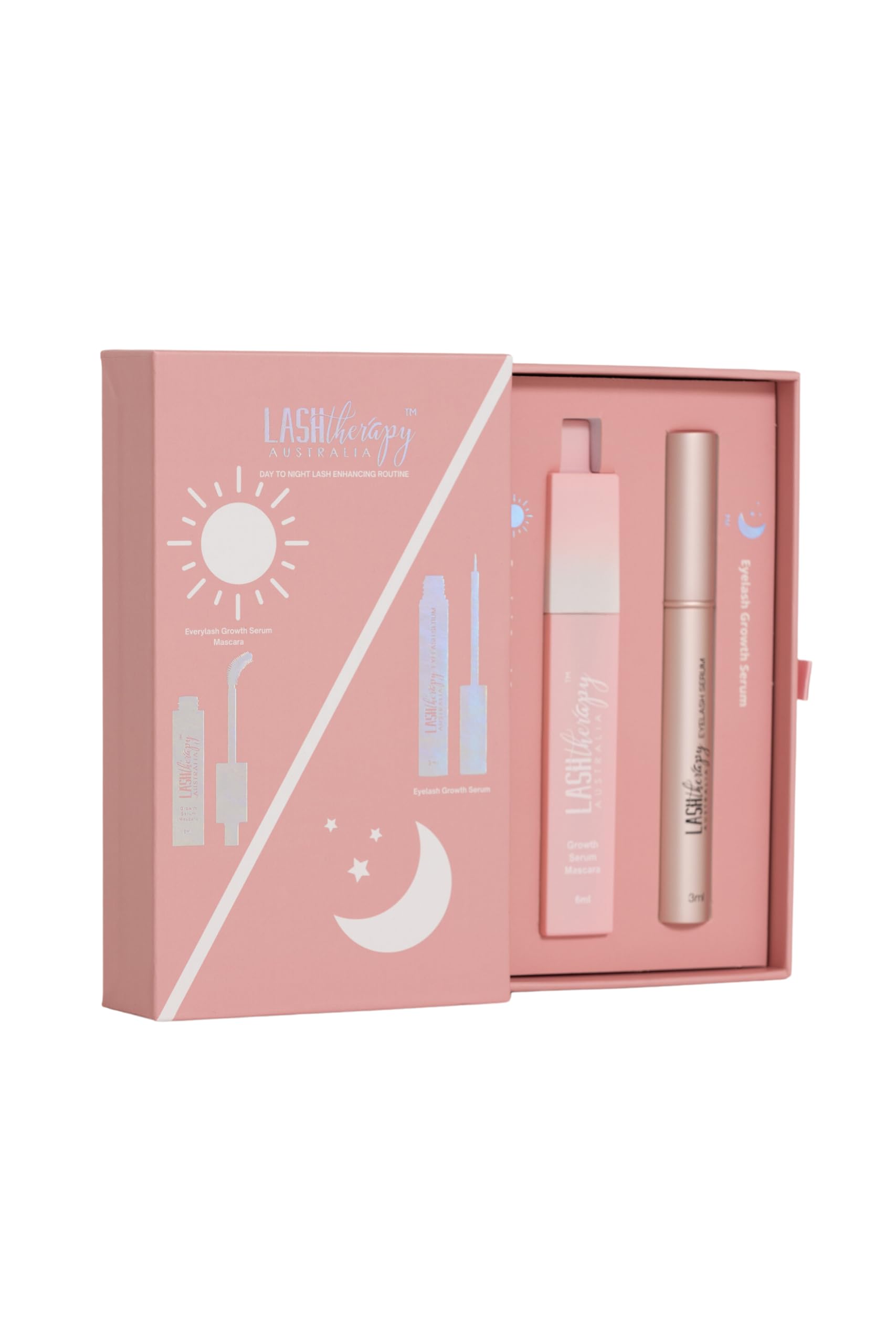 Lash Therapy Australia Day To Night Bundle Eyelash Growth Serum + Every Lash Growth Serum Mascara, Eyelash Serum To Grow Lashes