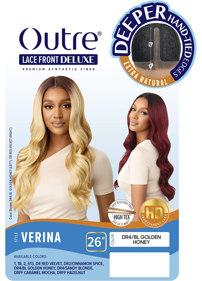 Outre - Lace Front Deluxe Wig - VERINA (OFF BLACK 1B)