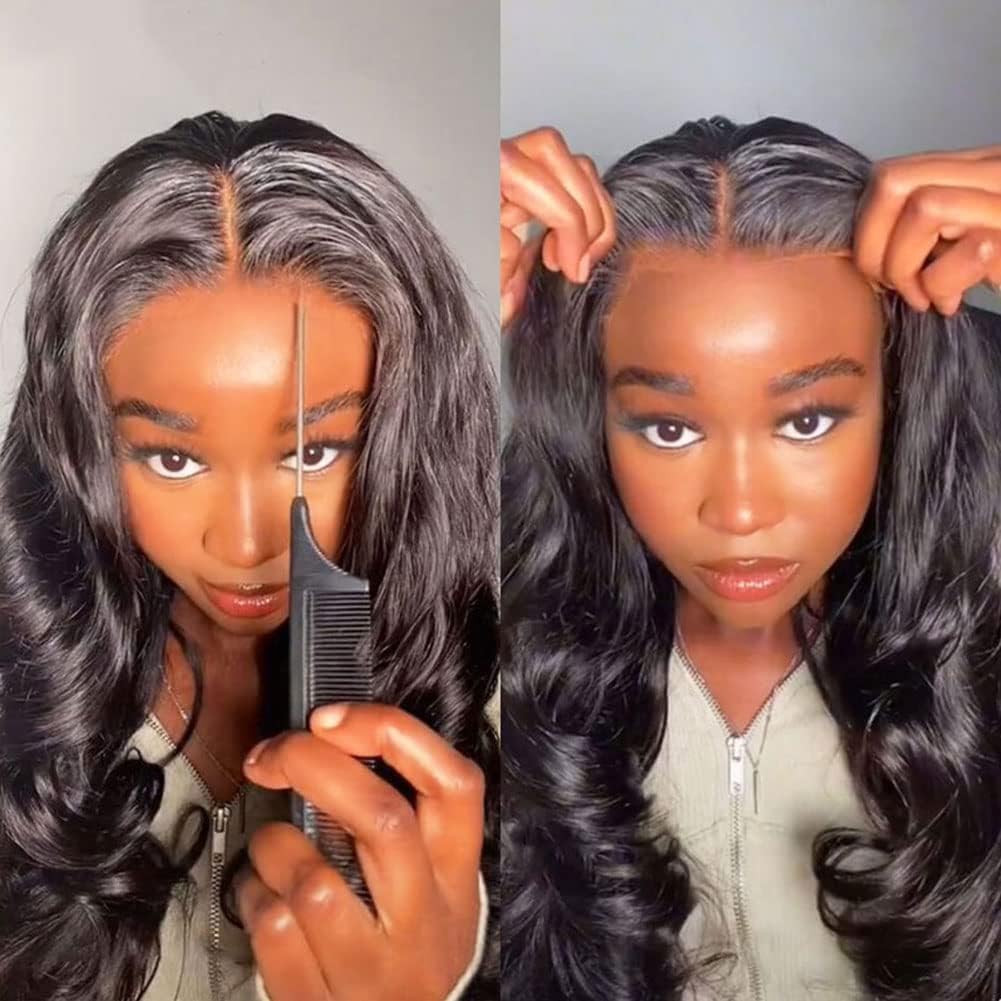 4X4 Wear And Go Glueless Human Hair Wigs Pre Plucked Pre Cut With Baby Hair 24 Inch Body Wave Hd Lace Closure Wigs Human Hair 15
