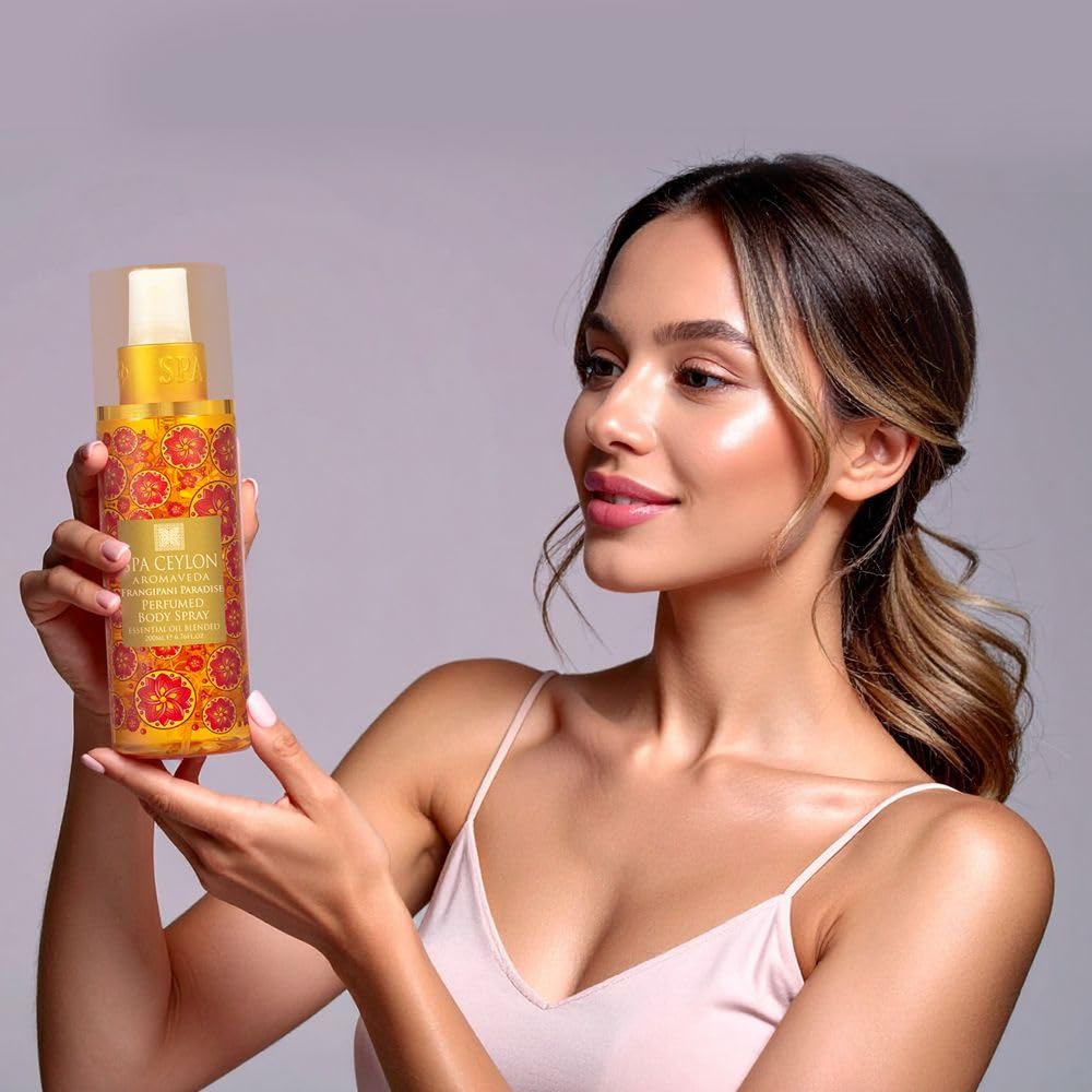 SPA CEYLON Island Rose Body Spray | Floral Aromatic Fragrance Mist for Women |Refreshing Body Spray Perfume with Rose Geranium O