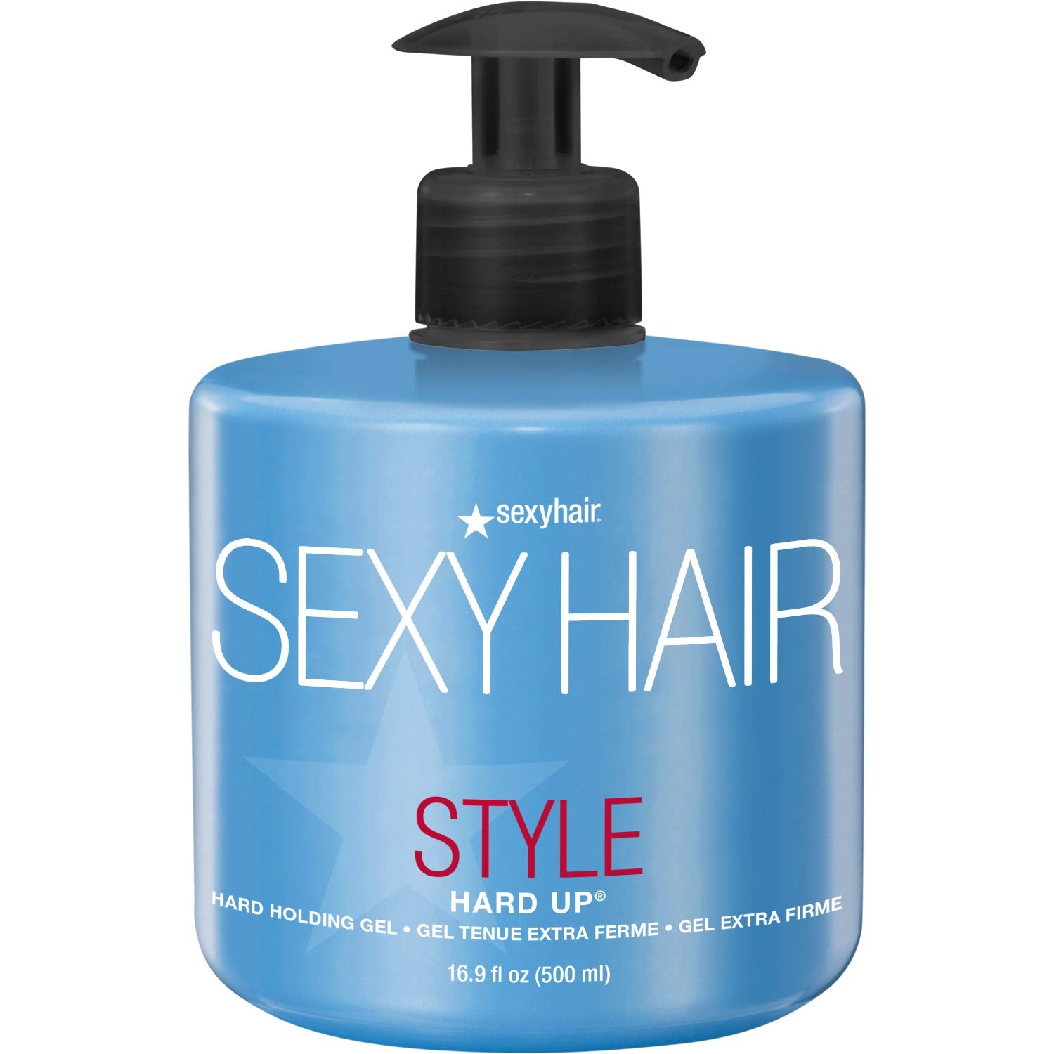 Sexyhair Style Hard Up Hard Holding Gel, 16.9 Oz | Extreme Hold | Non-Flaking Formula | All Hair Types