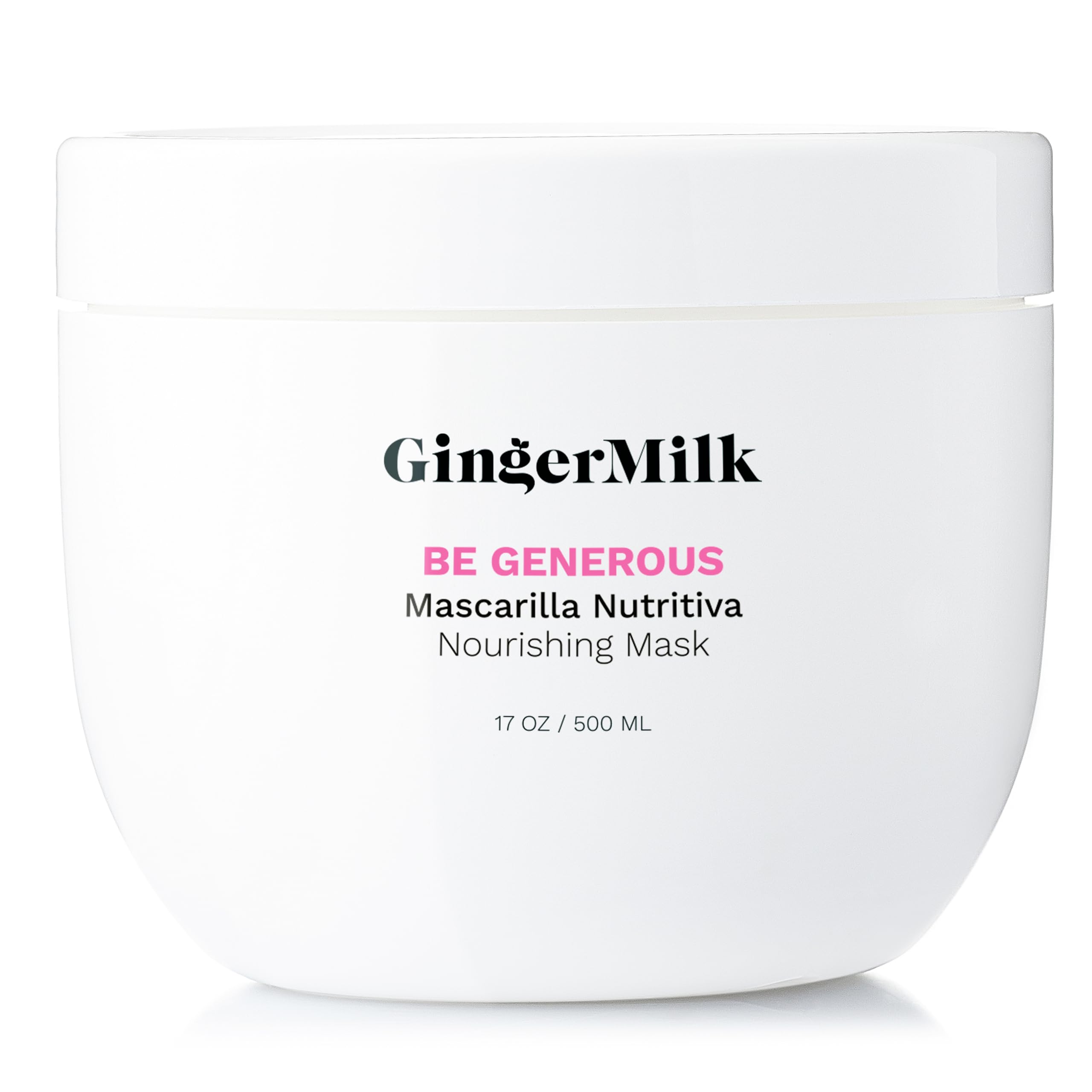 GINGER MILK - Nourishing Hair Mask with Jojoba Oil and Ginger Extract - Deeply Moisturizes, Stimulates Growth, Controls Hair Los