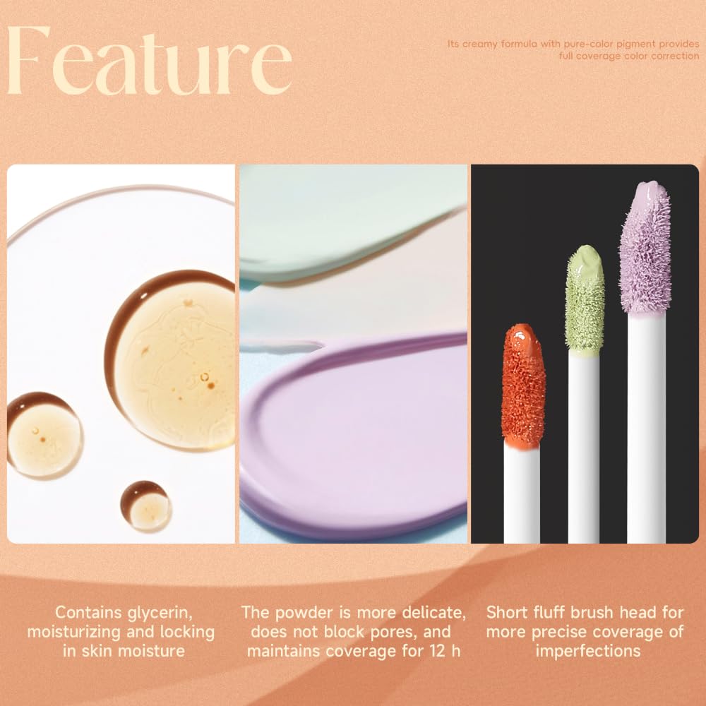 Face Concealer Foundation Color Corrector(green)