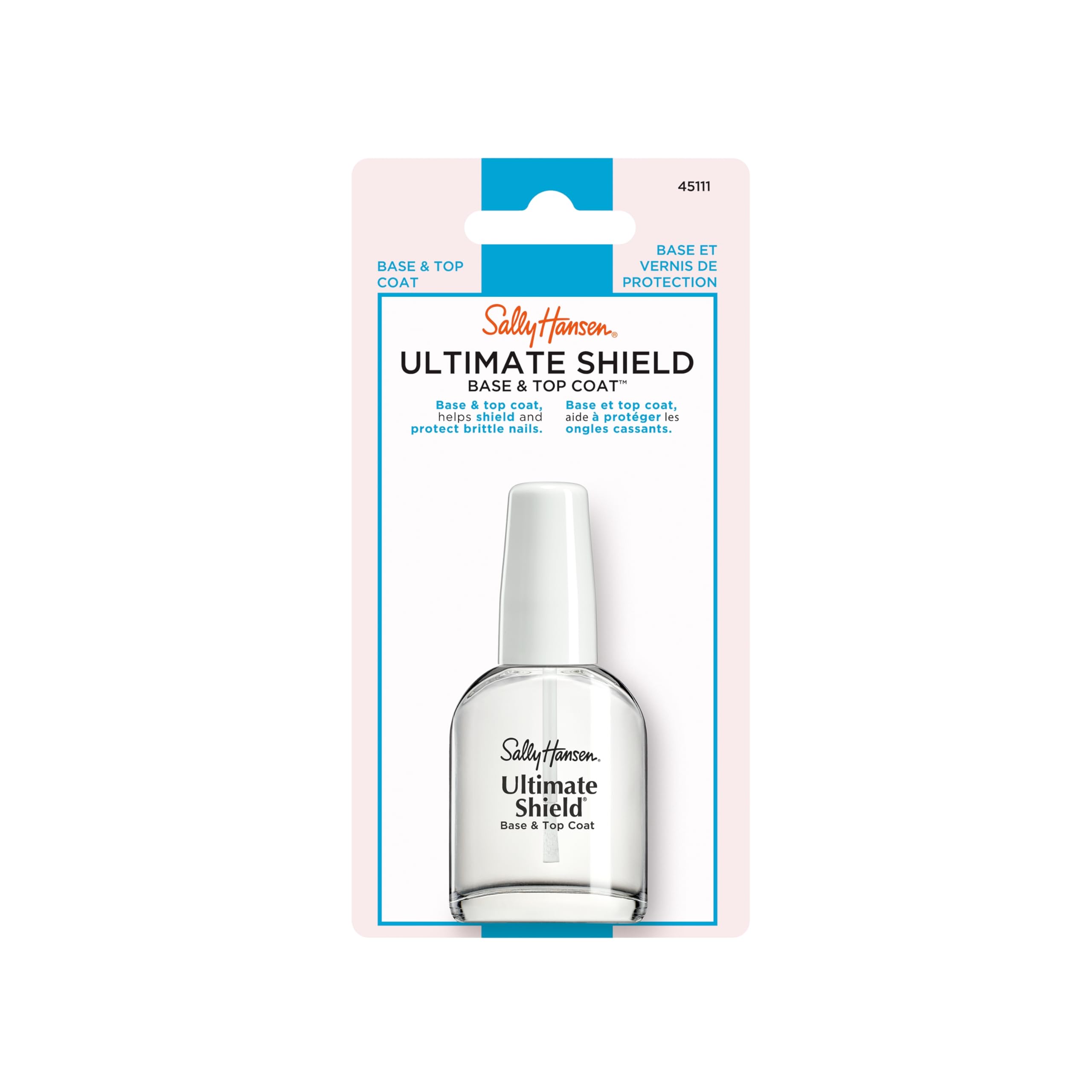 Sally Hansen Ultimate Shield, Base And Top Coat, Nail Protectant, Nail Strengthener
