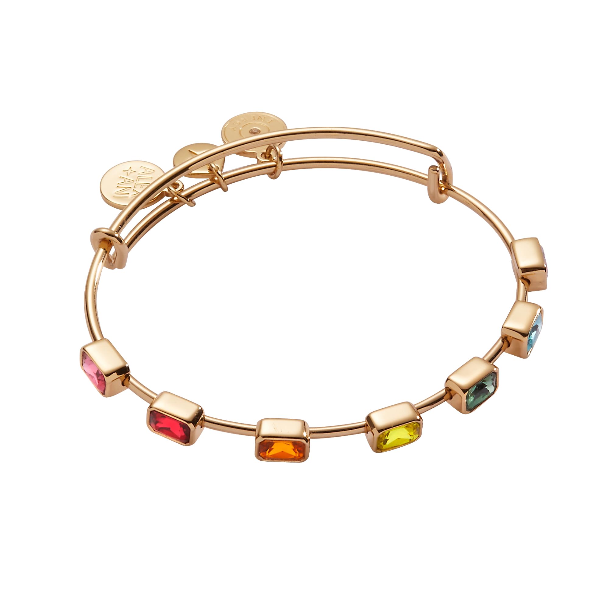 Alex and Ani Rainbow In-Line Stone Bangle