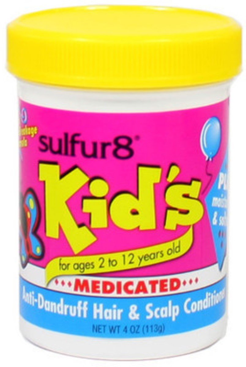 Sulfur8 Kids Medicated AntiDandruff Hair & Scalp Conditioner, 4 oz (Pack of 3)