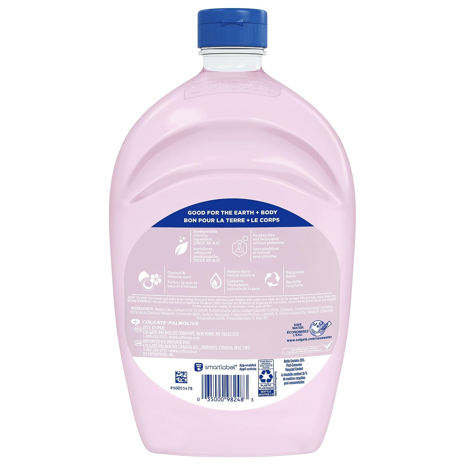 Softsoap Moisturizing Liquid Hand Soap Refill, Coconut & Hibiscus - 50 Fl. Oz