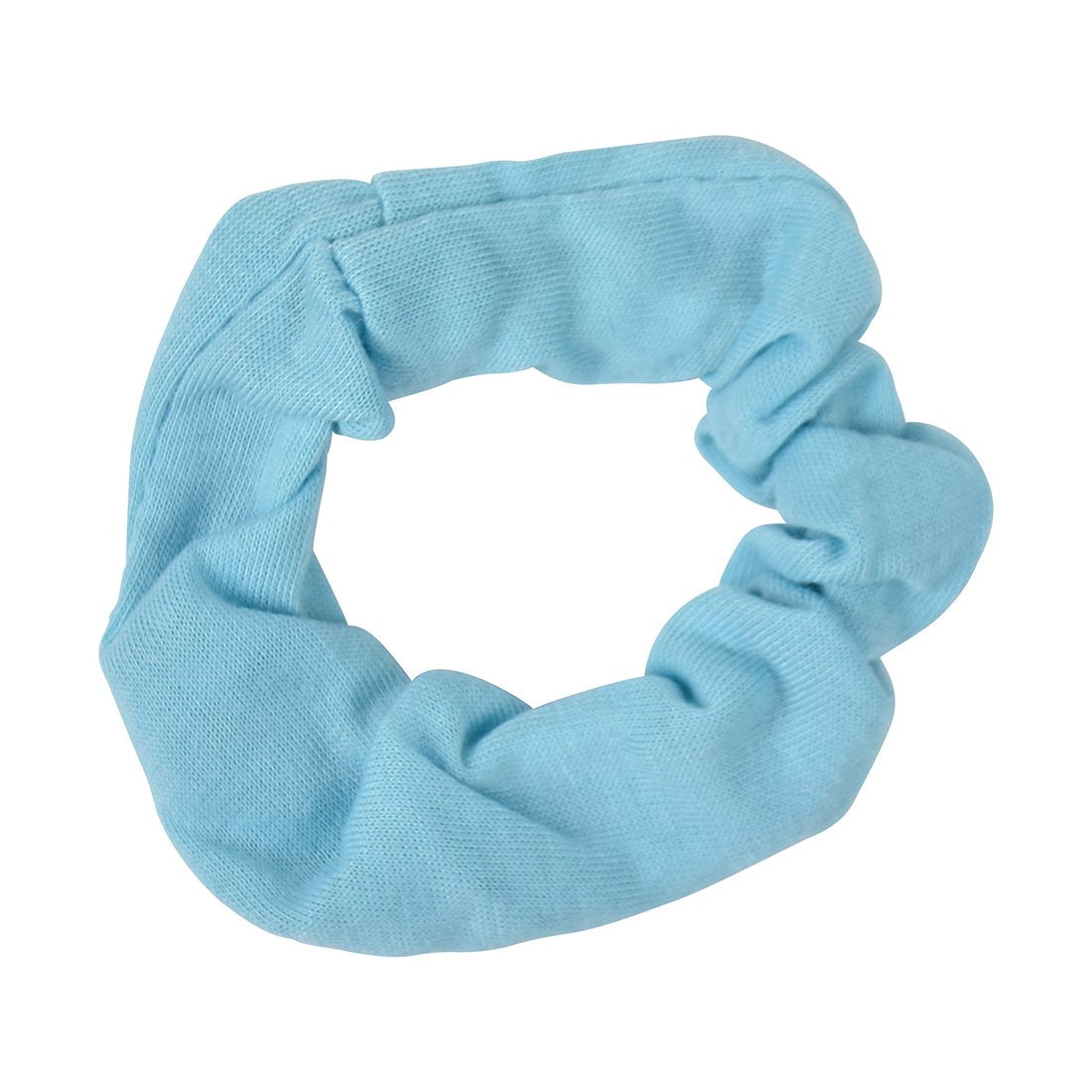 Small Scrunchies Cotton Hair Bobble - Set Of 3 - Sky Blue