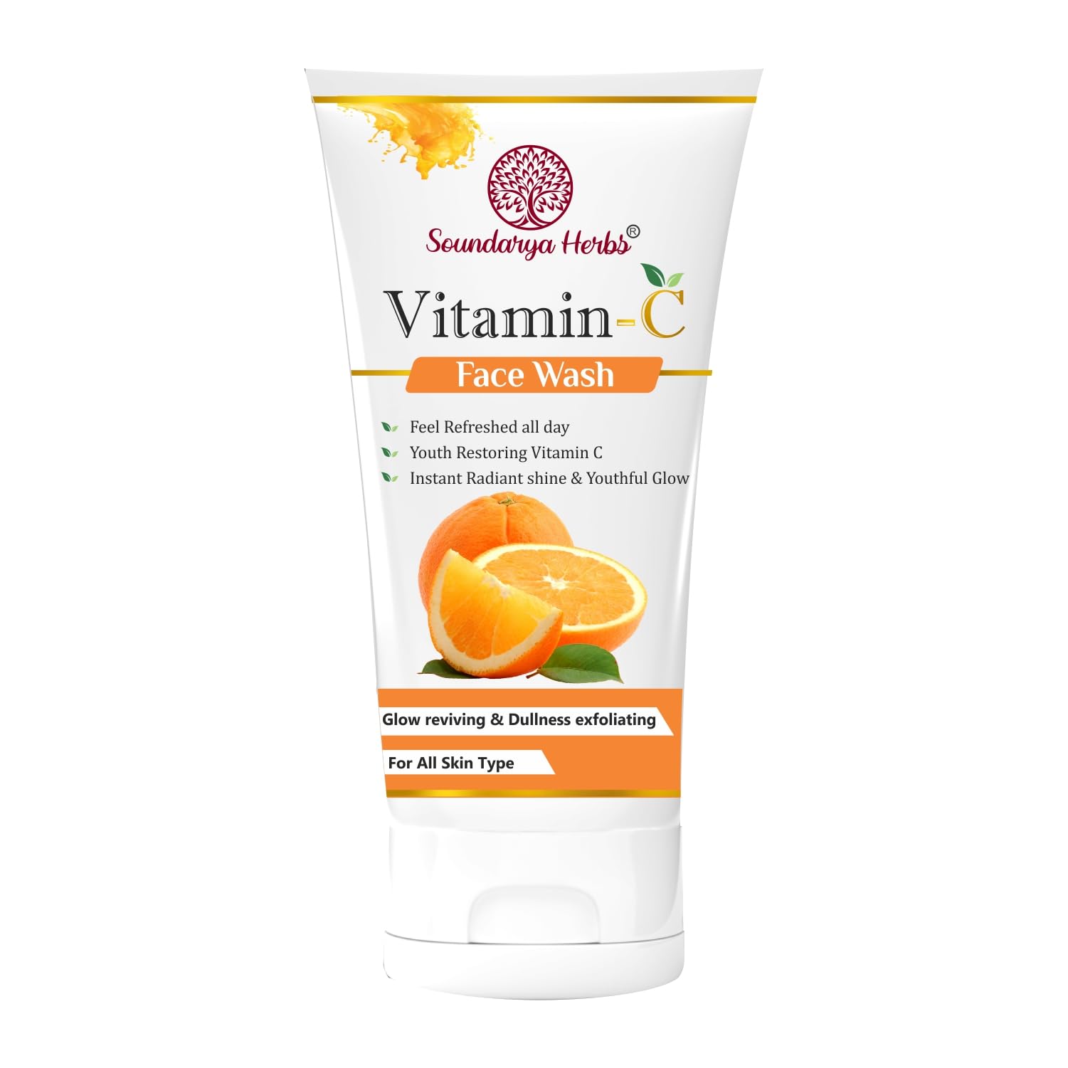 Soundarya Herbs Vitamin C Face Wash  AntioxidantRich Cleanser For Radiant Skin (100 Ml)  All Skin Type