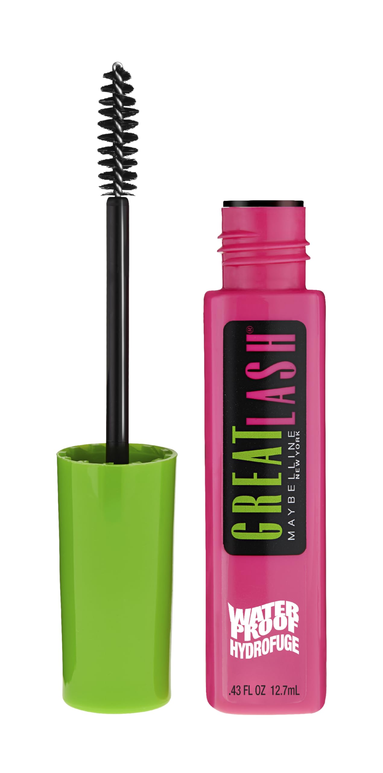 Maybelline Great Lash Waterproof Mascara, Very Black, 1 Tube