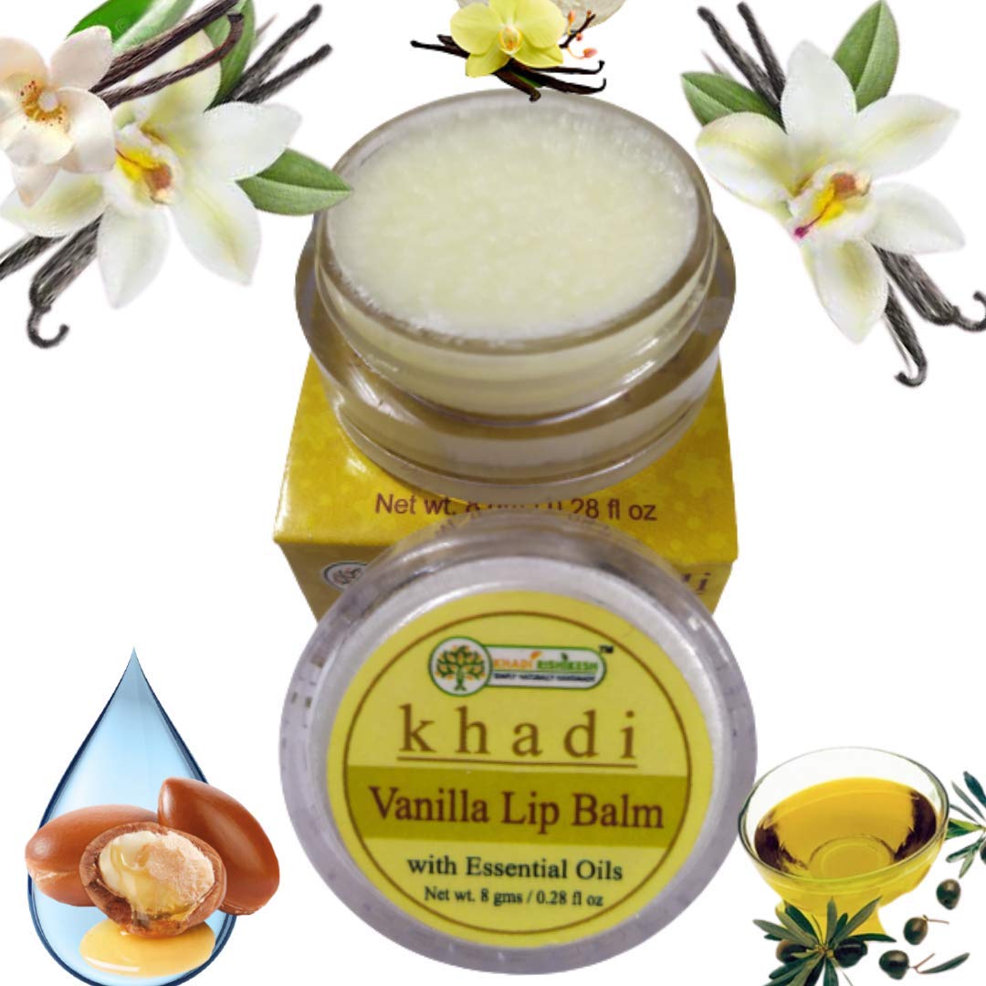 Khadi Rishikesh Herbal Vanilla Lip Balm  8Gm