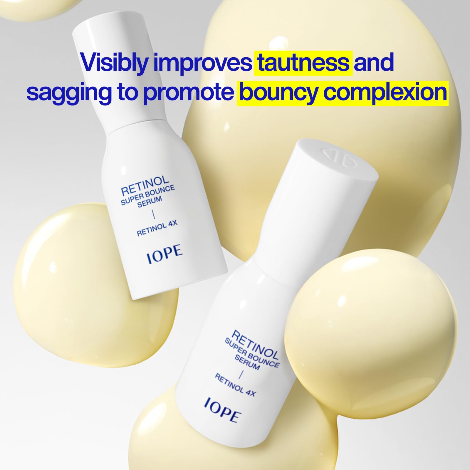 Iope Retinol Super Bounce Serum - Korean Retinol Eye Cream, Intensive Reactivating Korean Retinoid, Anti-Aging, Reduction In Fin