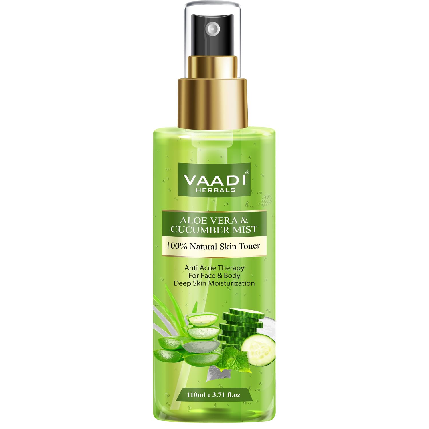 Aloe Vera & Cucumber Mist  100% Natural Skin Toner (110 Ml)