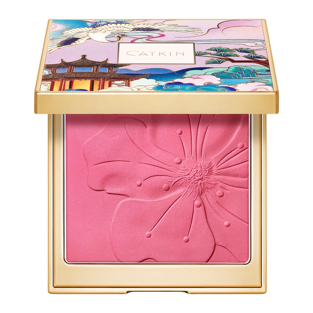 CATKIN Cheek Blush Bake Pink Peach Multi Blusher Natural Powder Palette 10g (C11 HEART BEAT)