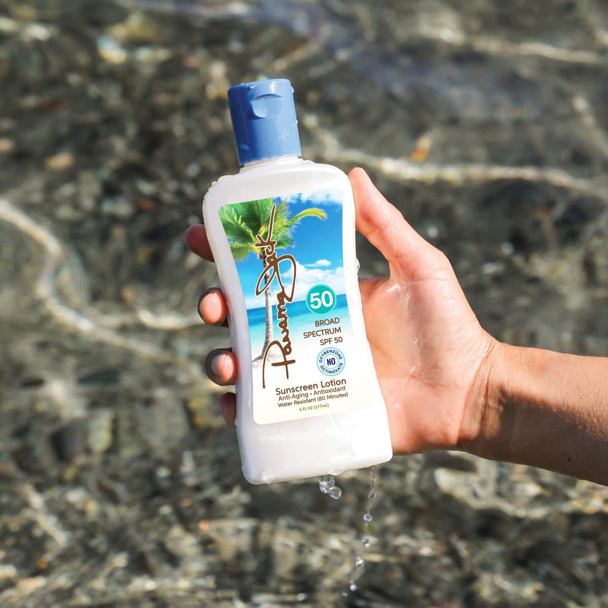 Panama Jack Sunscreen Suntan Lotion - Spf 50, Broad Spectrum Uva/Uvb Protection, Paba, Paraben, Gluten & Cruelty Free, 6 Fl Oz (