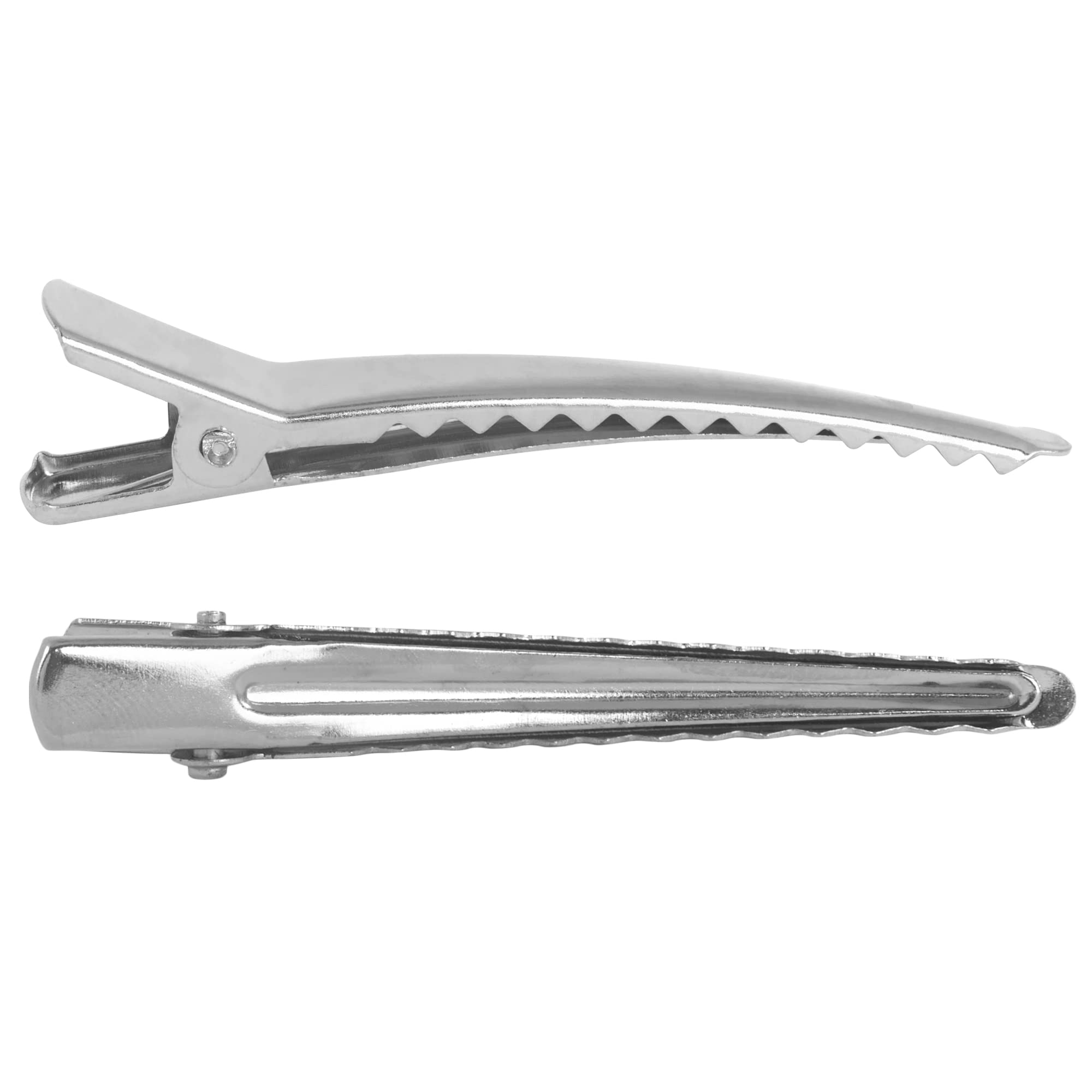 Super Z Outlet Silver Alligator Teeth Prongs Clips Holders for Hair Care, Arts & Crafts Projects, Dry Hanging Clothing, Office P
