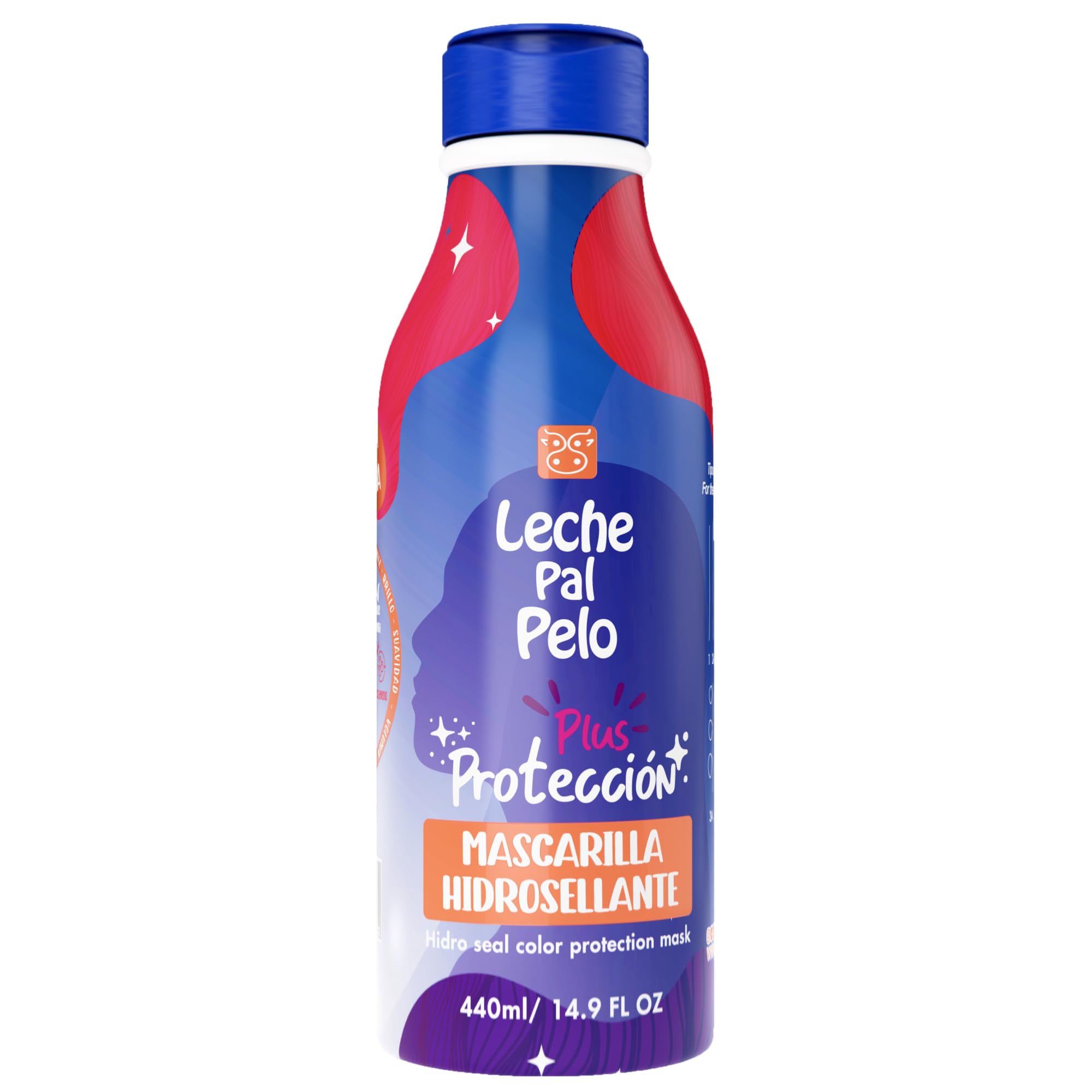 Leche Pal Pelo - Mask for protection of Colored or processed Hair, Quinoa, Avocado Oil, Rice Protein & Aloe. Nourish and Conditi