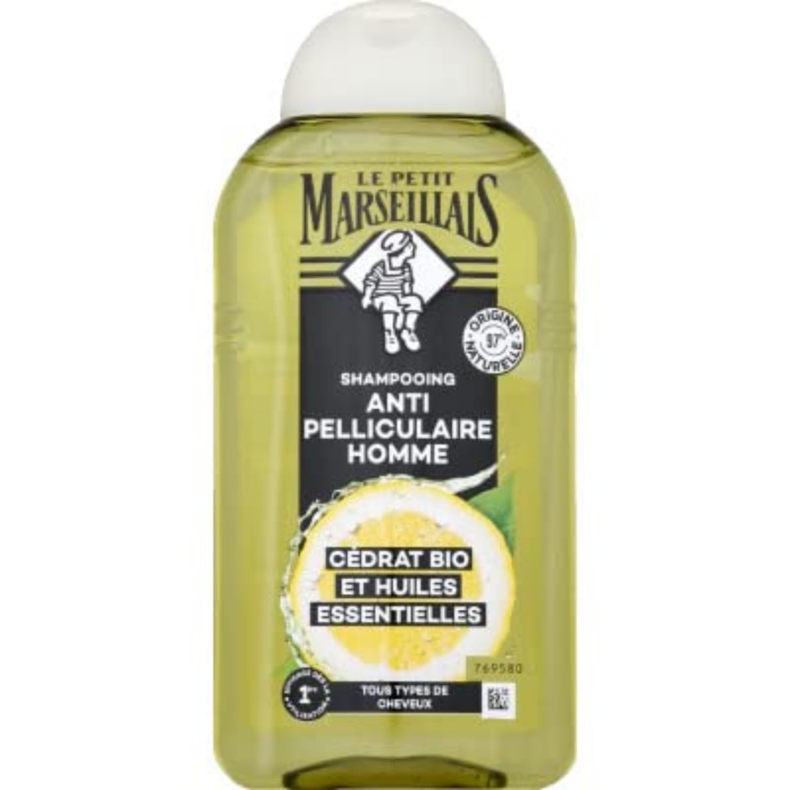 Le Petit Marseillais Shampooing Anti-Pelliculaire Infusion Huiles Essentielles Et C   drat Bio Anti-Dandruff Shampoo Organic Ess