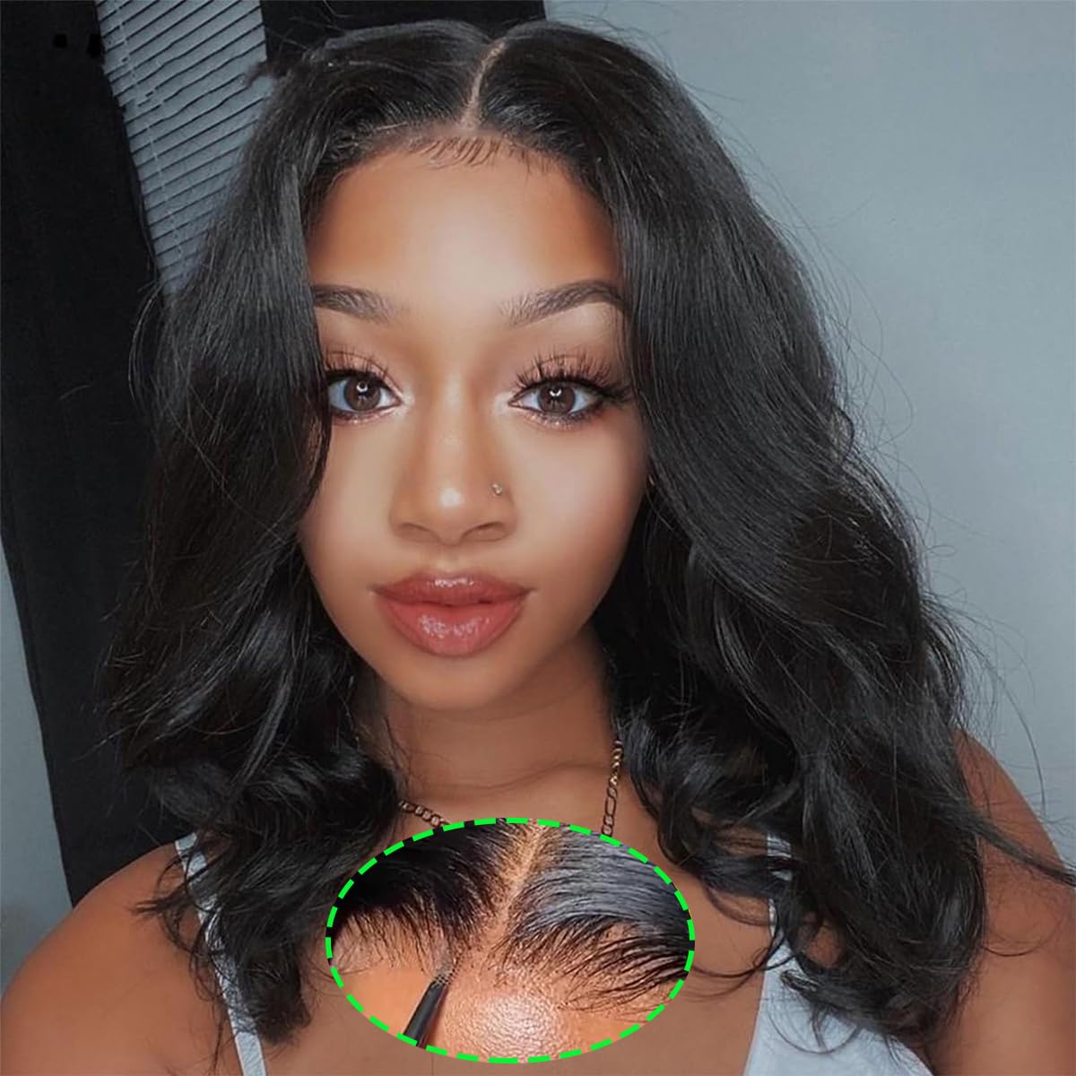 Gabrielle 14 Inch Glueless Human Hair Wig Body Wave Lace Front Wigs Human Hair Pre Plucked Pre Cut Glueless Wig Hd Lace Closure