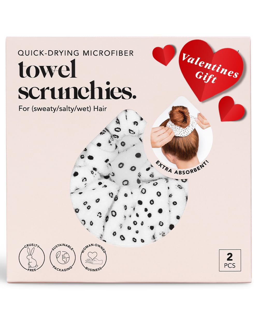 Kitsch Microfiber Hair Towel Scrunchie - Ultra Soft Large Scrunchies for Women  Hair Scrunchies for Girls  Microfiber Towels for