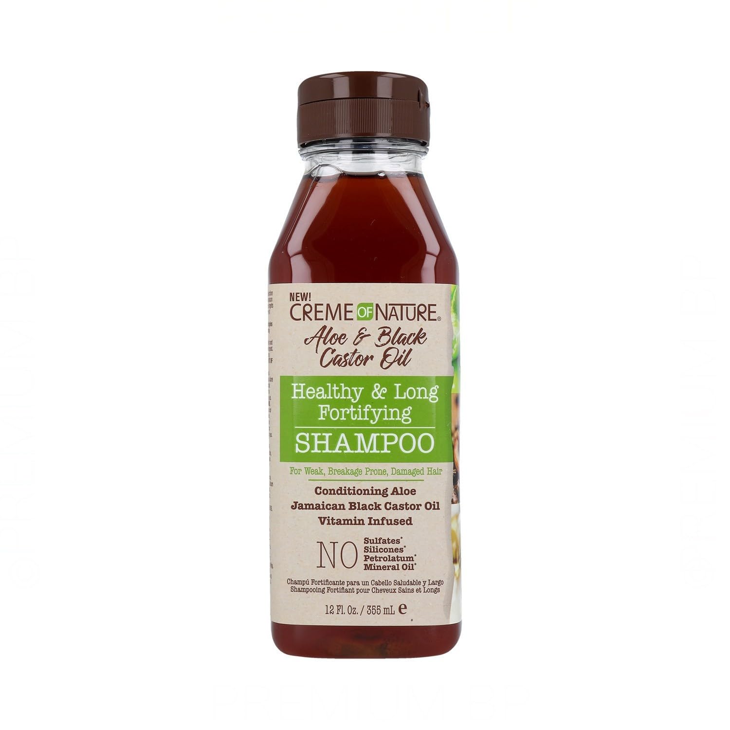 Creme of Nature Aloe & Black Castor Oil Shampoo, 12 Ounce - Cleanses hair & scalp, Smoothens & detangles, Promotes length by str