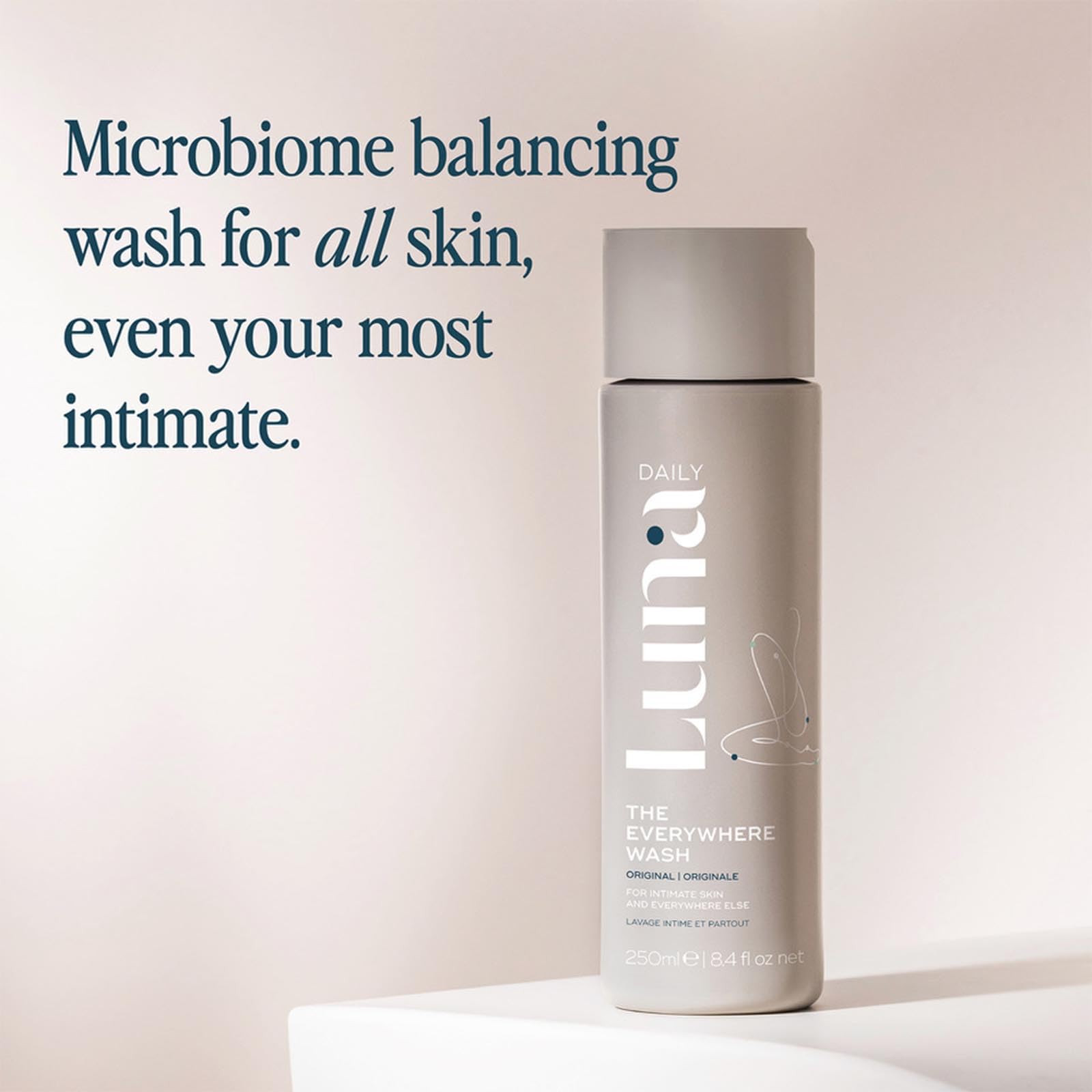 Luna Daily The Everywhere Wash 250Ml | Original Foaming Body Wash | Hydrating Shower Gel With Vitamin C | Natural Ingredients