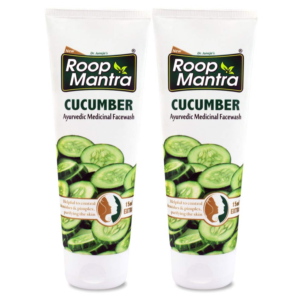 Roop Mantra Cucumber Face Wash For Dry Skin | Herbal Face Care For Hydrate And Moisturize Skin, Inflammation, And Improve Skin T