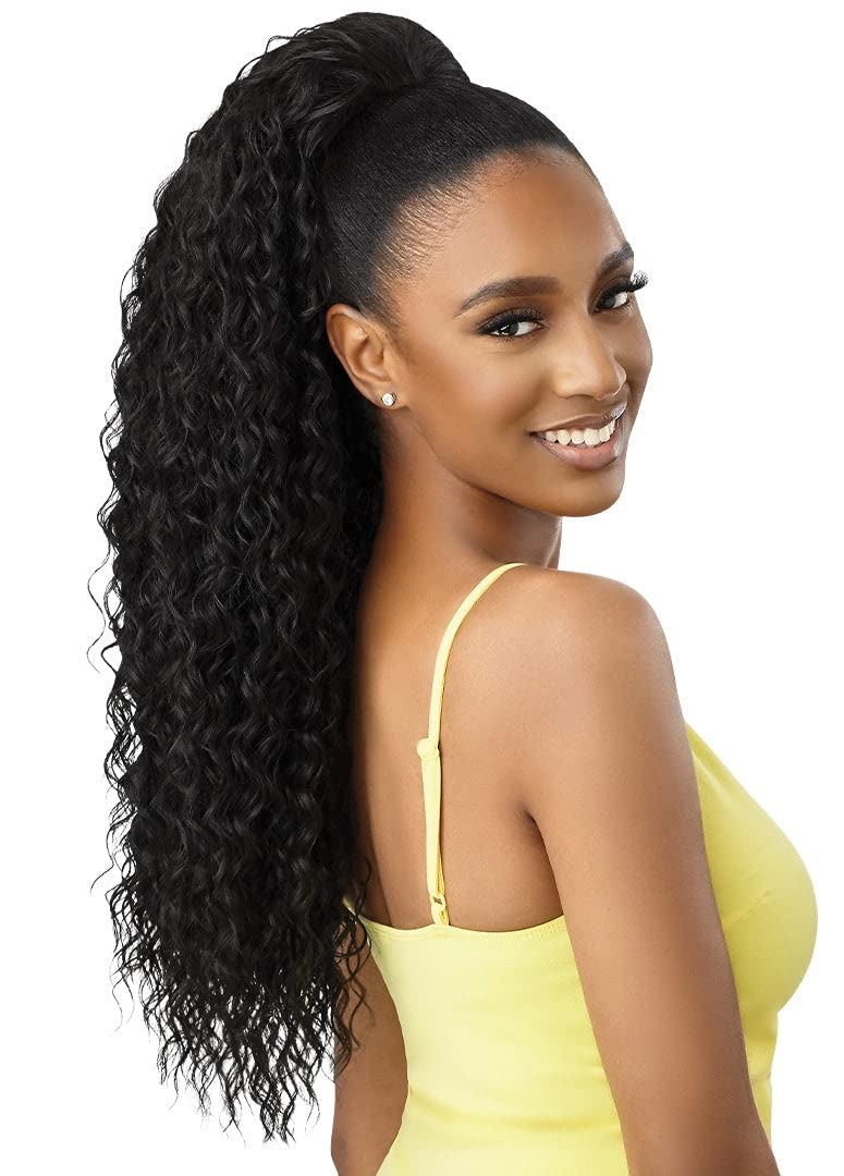 Outre CONVERTI CAP WET and WAVY STYLE WIG - KISSED by MIST (Color:DR HAZELNUT BROWN)