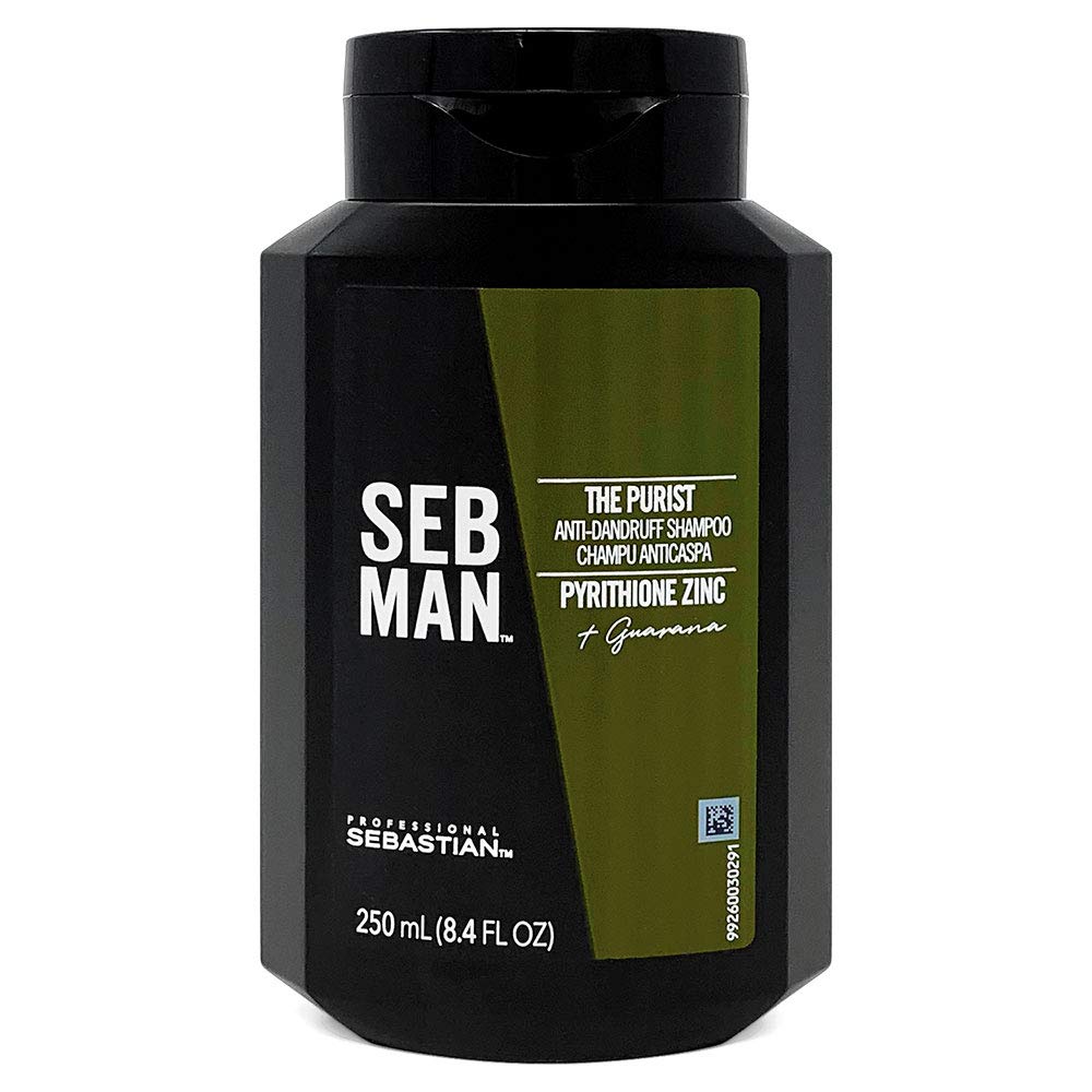SEB MAN The Purist by Sebastian, Mens Anti-Dandruff Shampoo, 8.4 oz.