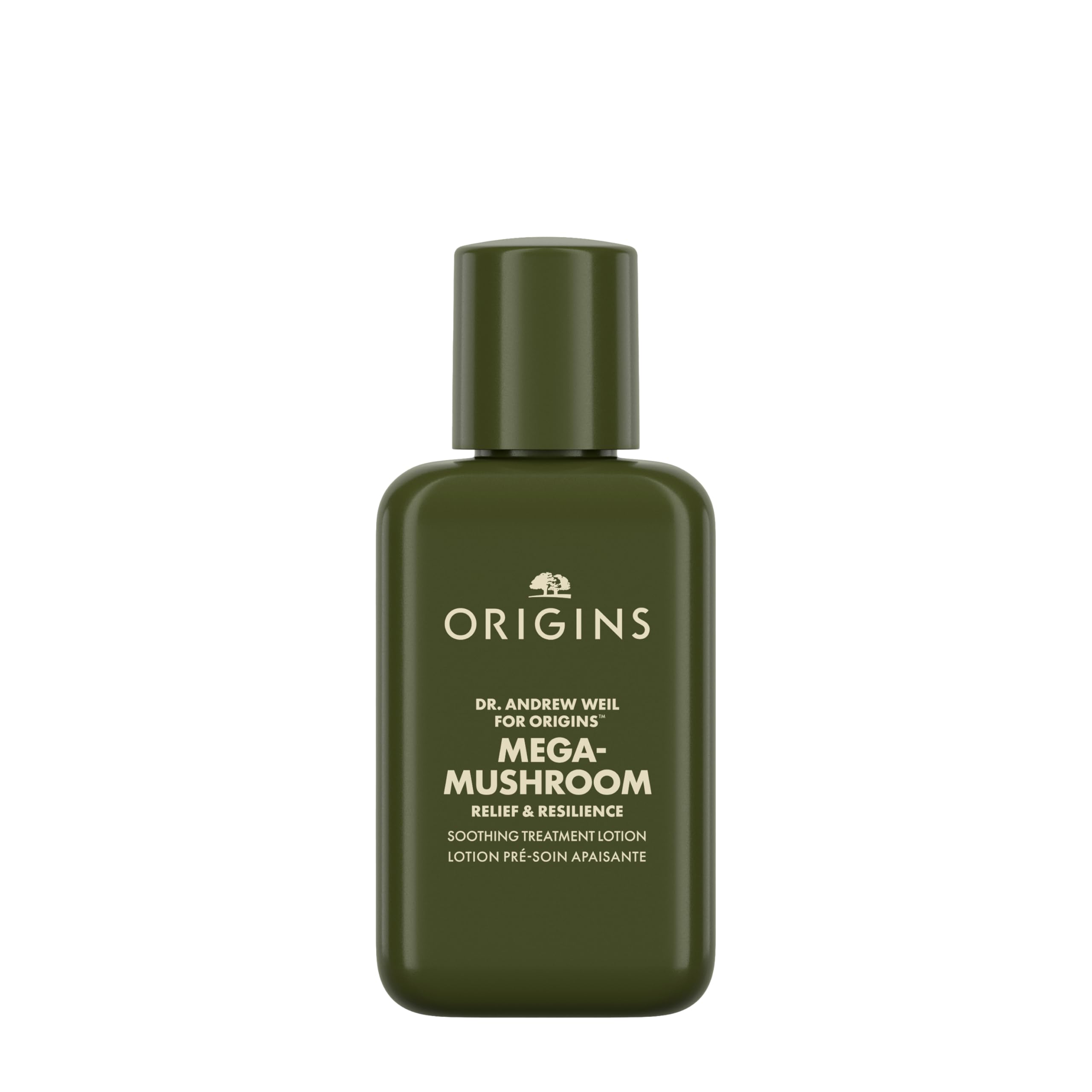 Origins Mega-Mushroom Soothing Treatment Lotion | Great for Sensitive Skin | With Reishi Mushroom | Travel Size, 3.4 Fl Oz
